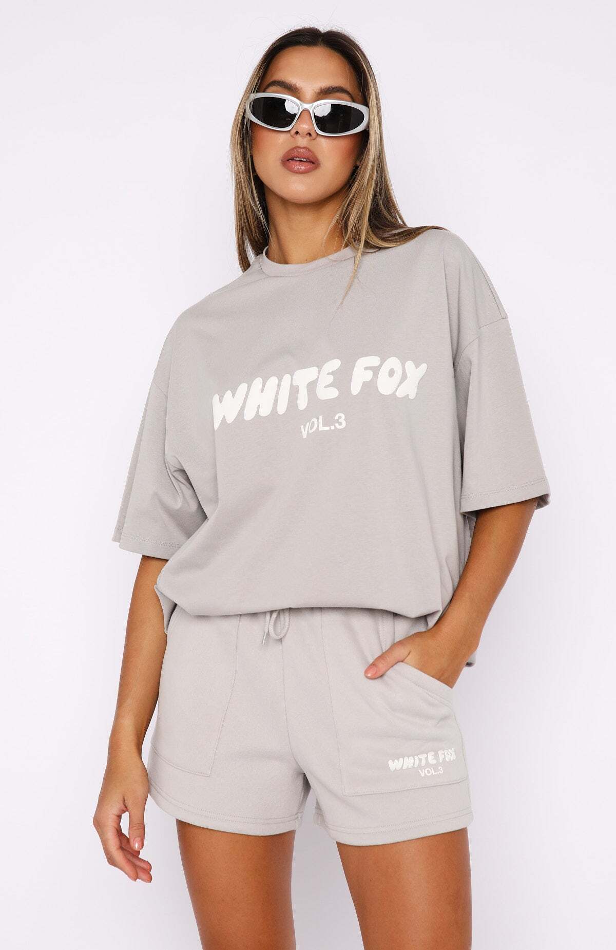 Offstage Lounge Shorts Moon - WHITE FOX