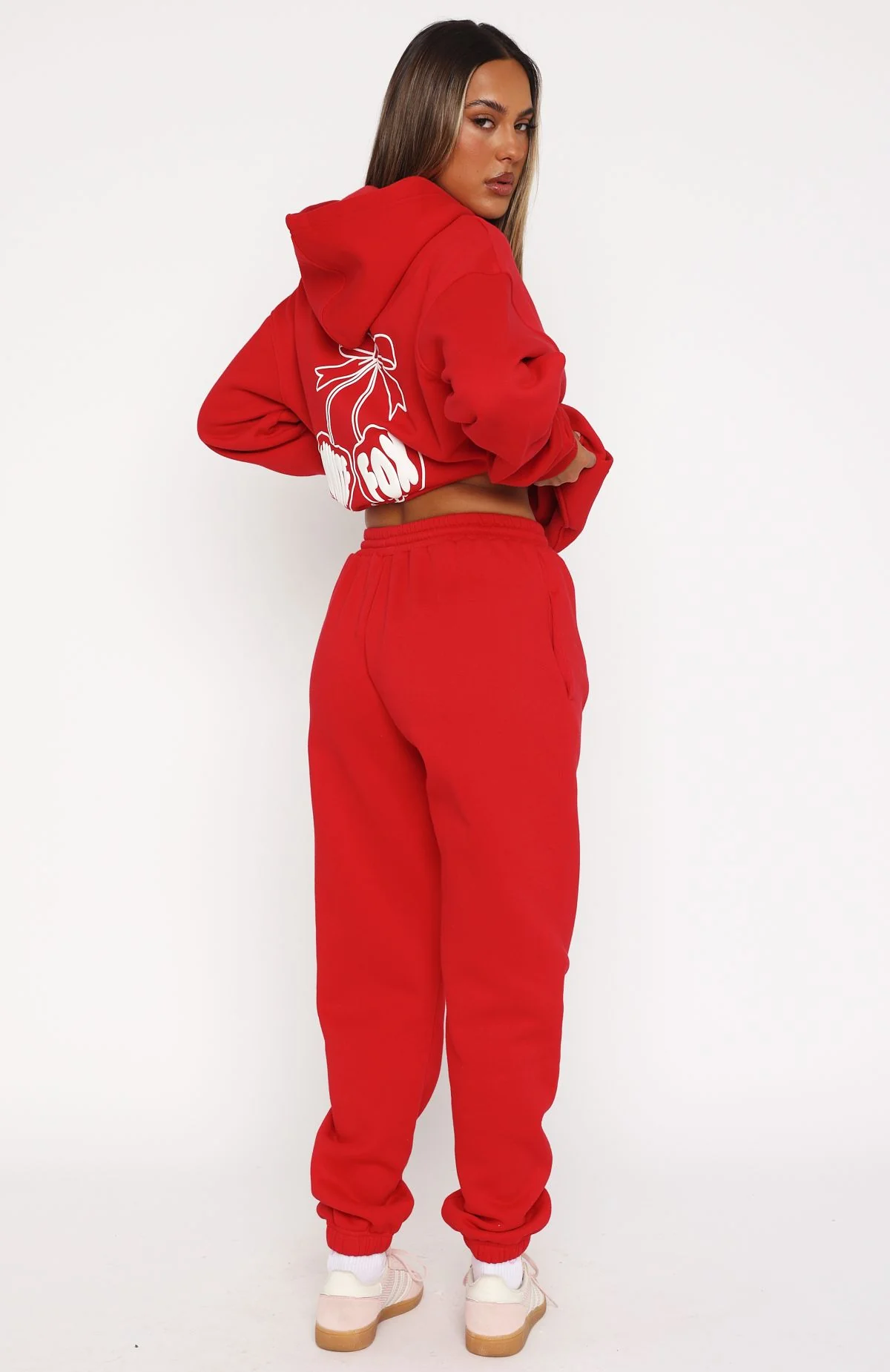 Love Of My Life Sweatpants Red - WHITE FOX