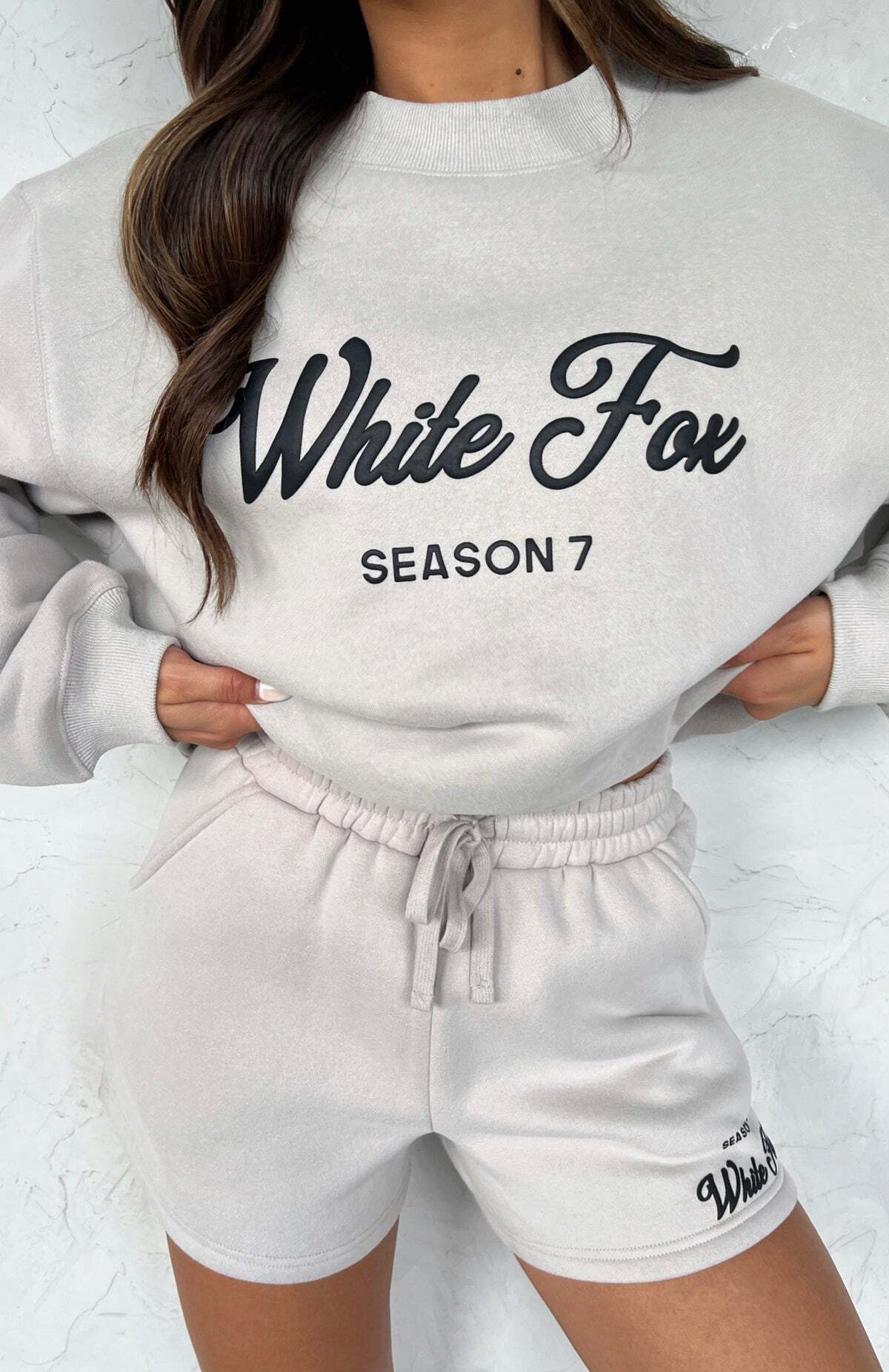 Season 7 Lounge Shorts Overcast - WHITE FOX