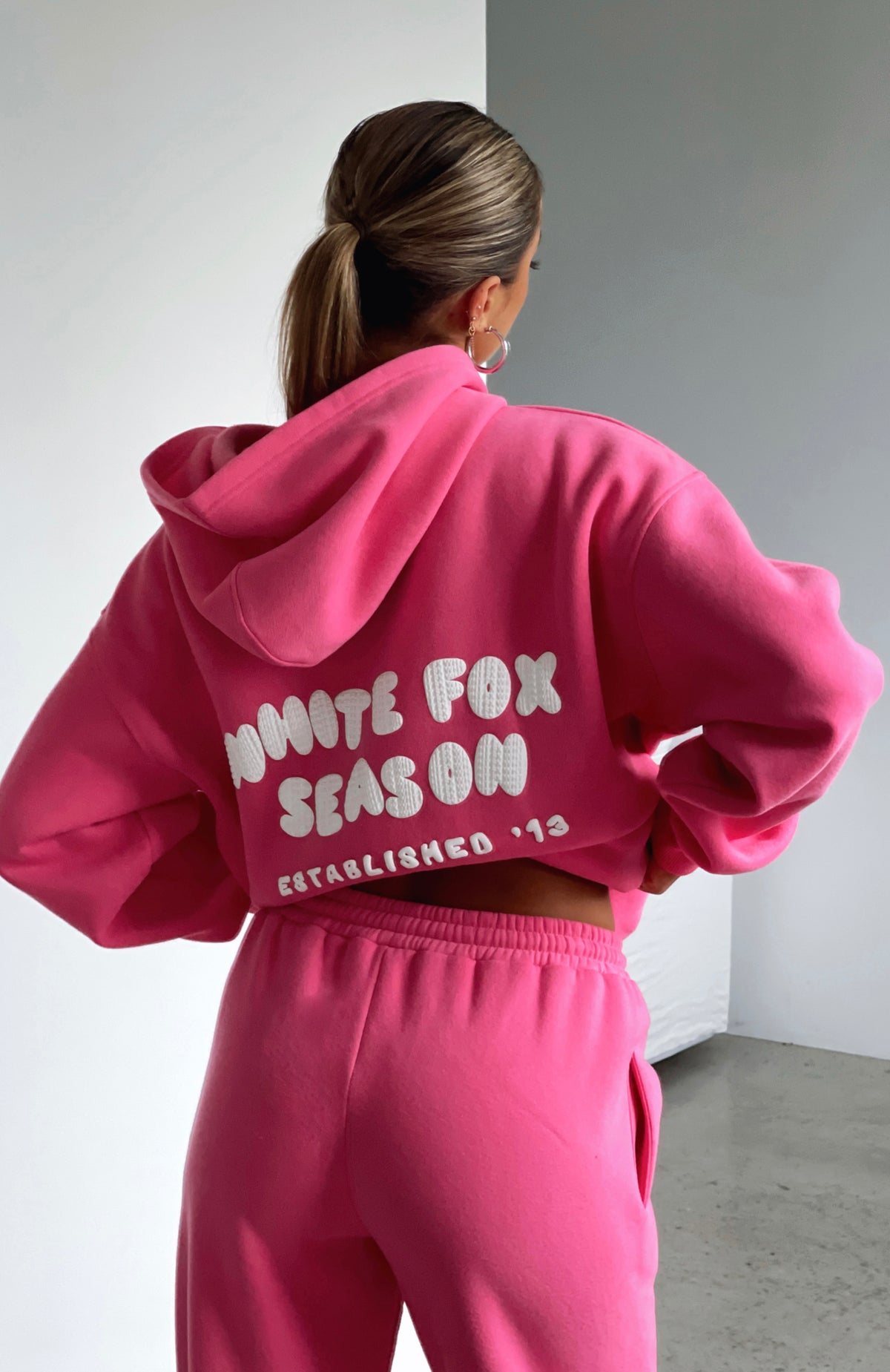 The Main Season Oversized Hoodie Hot Pink - WHITE FOX