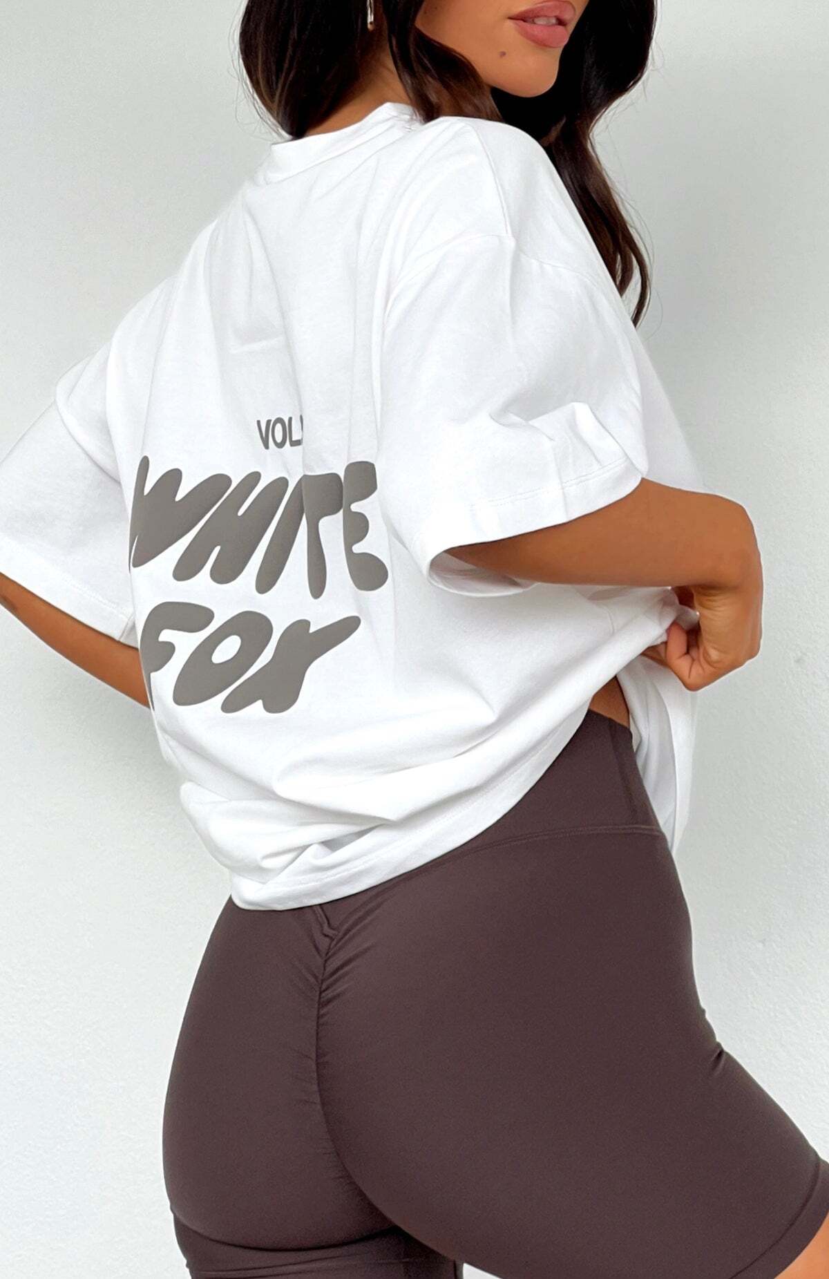 Just Your Style Oversized Tee White - WHITE FOX