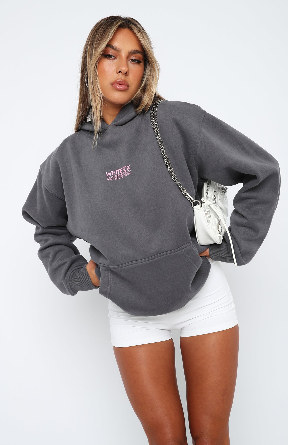 In Transit Oversized Hoodie Volcanic - WHITE FOX