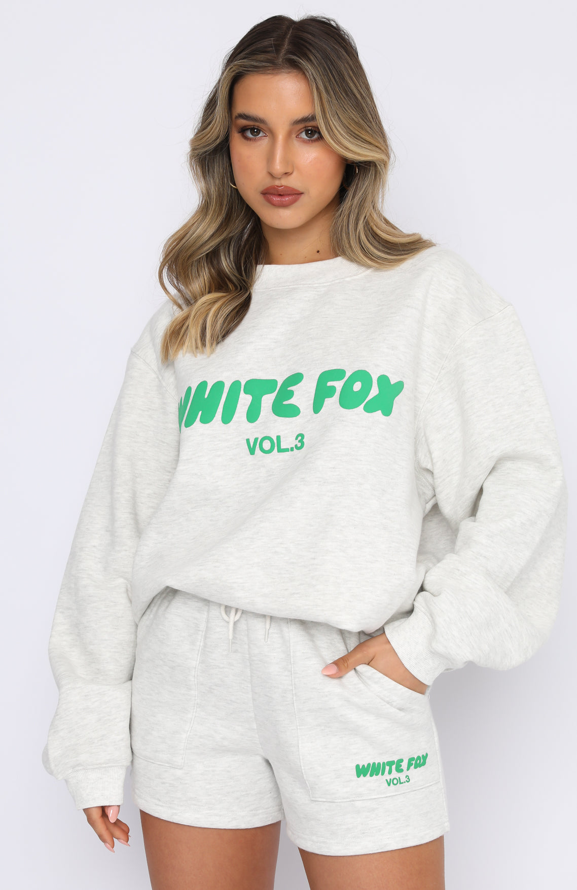 Offstage Sweater Glacier Grey - WHITE FOX