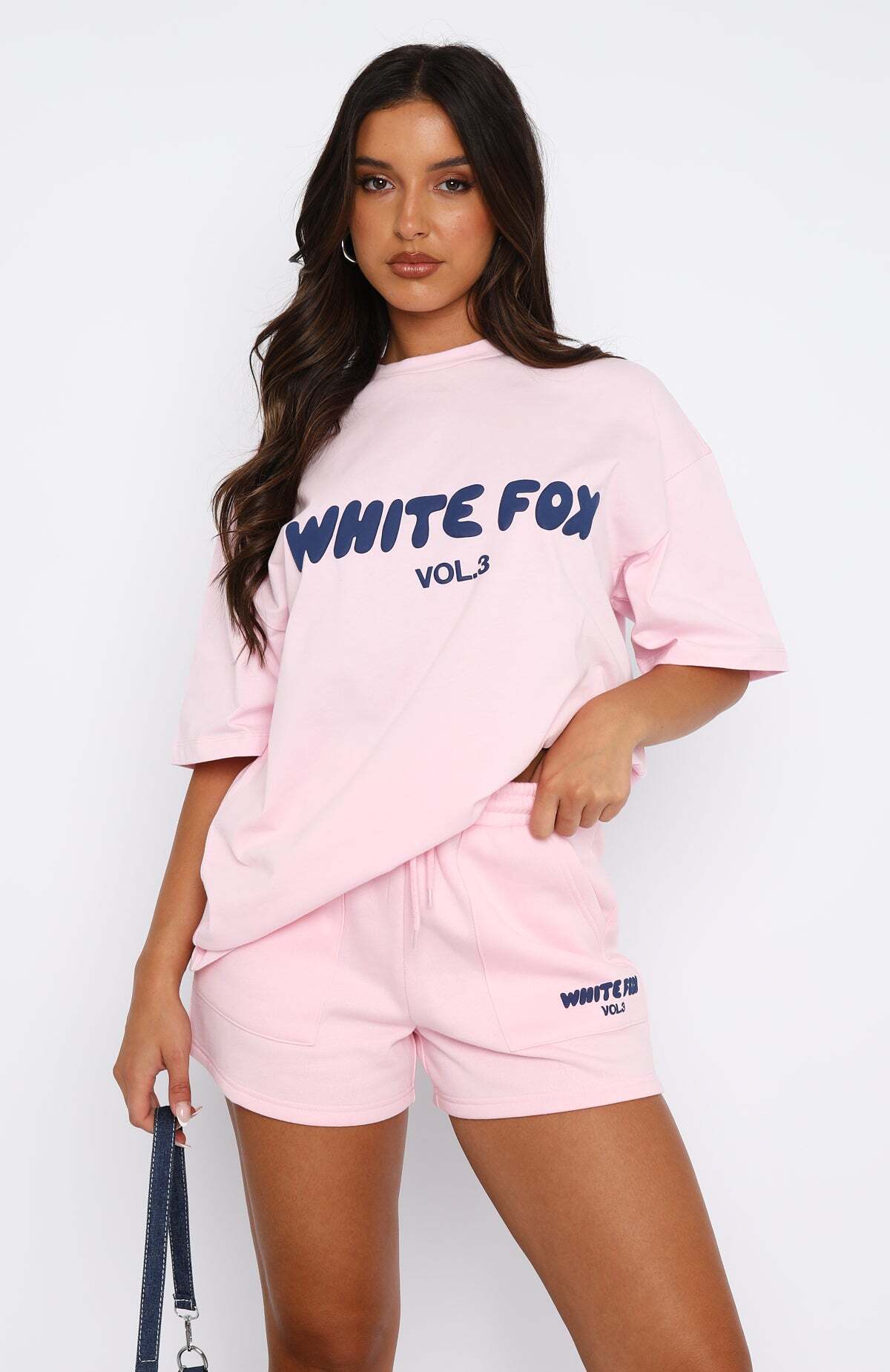 Offstage Lounge Shorts Posy Pink - WHITE FOX