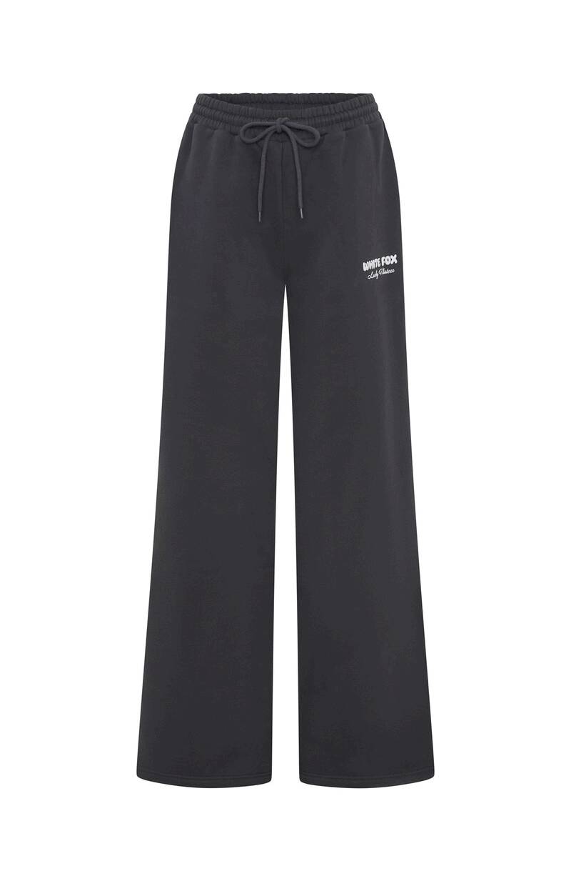 Lucky Thirteen Audrina Wide Leg Sweatpants Volcanic - WHITE FOX