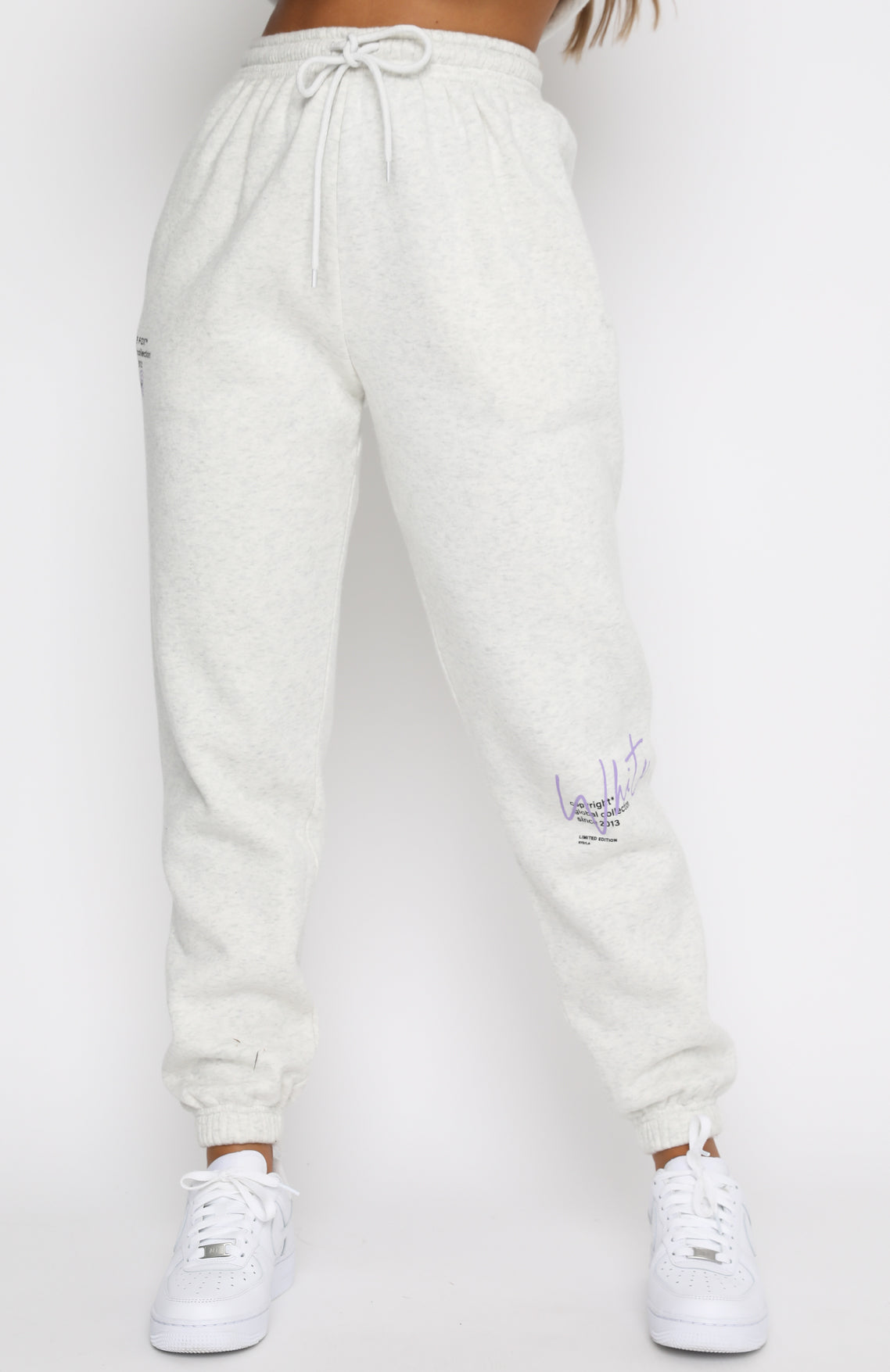 New Story Sweatpants Grey Marle - WHITE FOX
