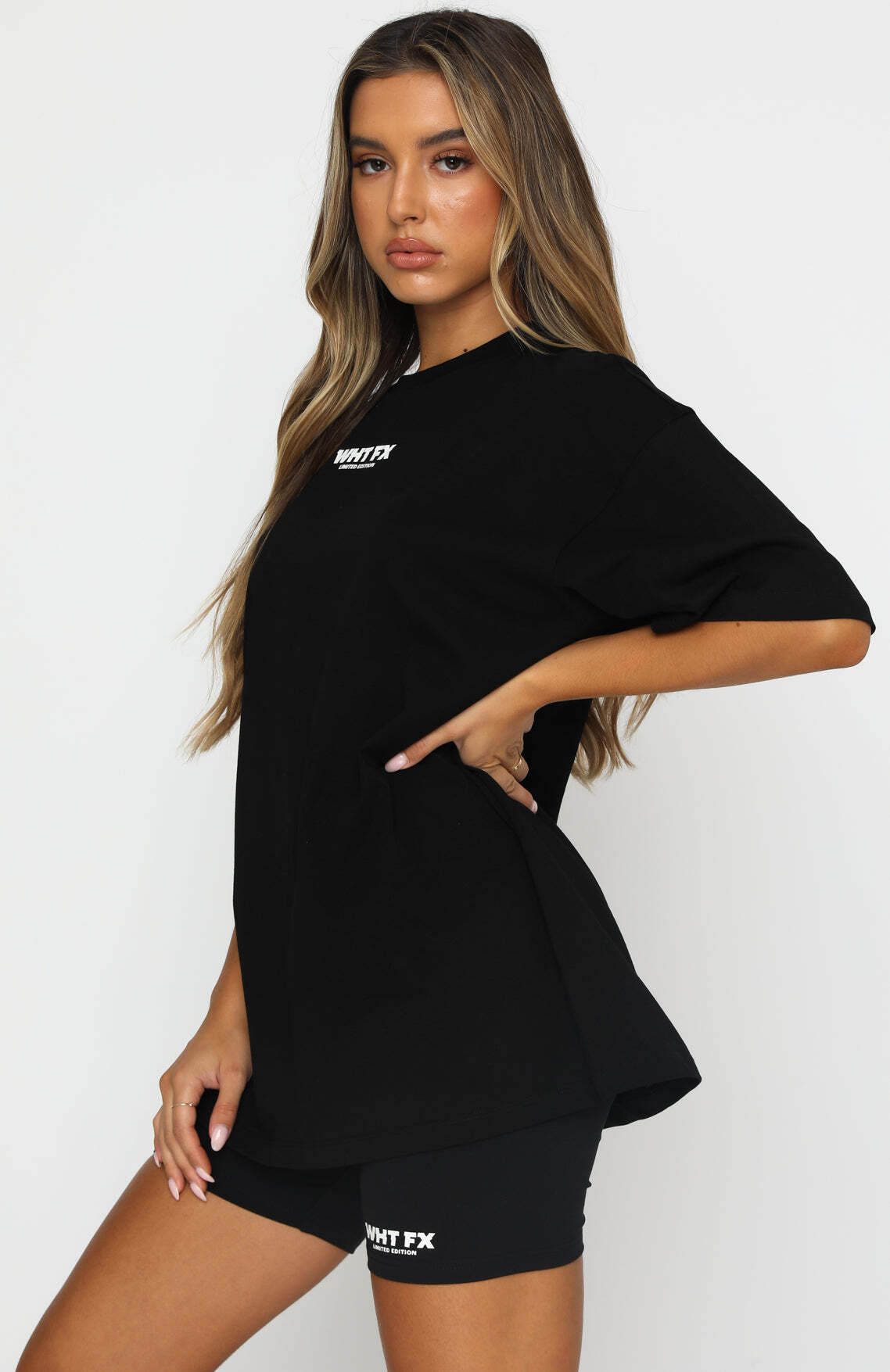 No Afterthought Tee Black - WHITE FOX
