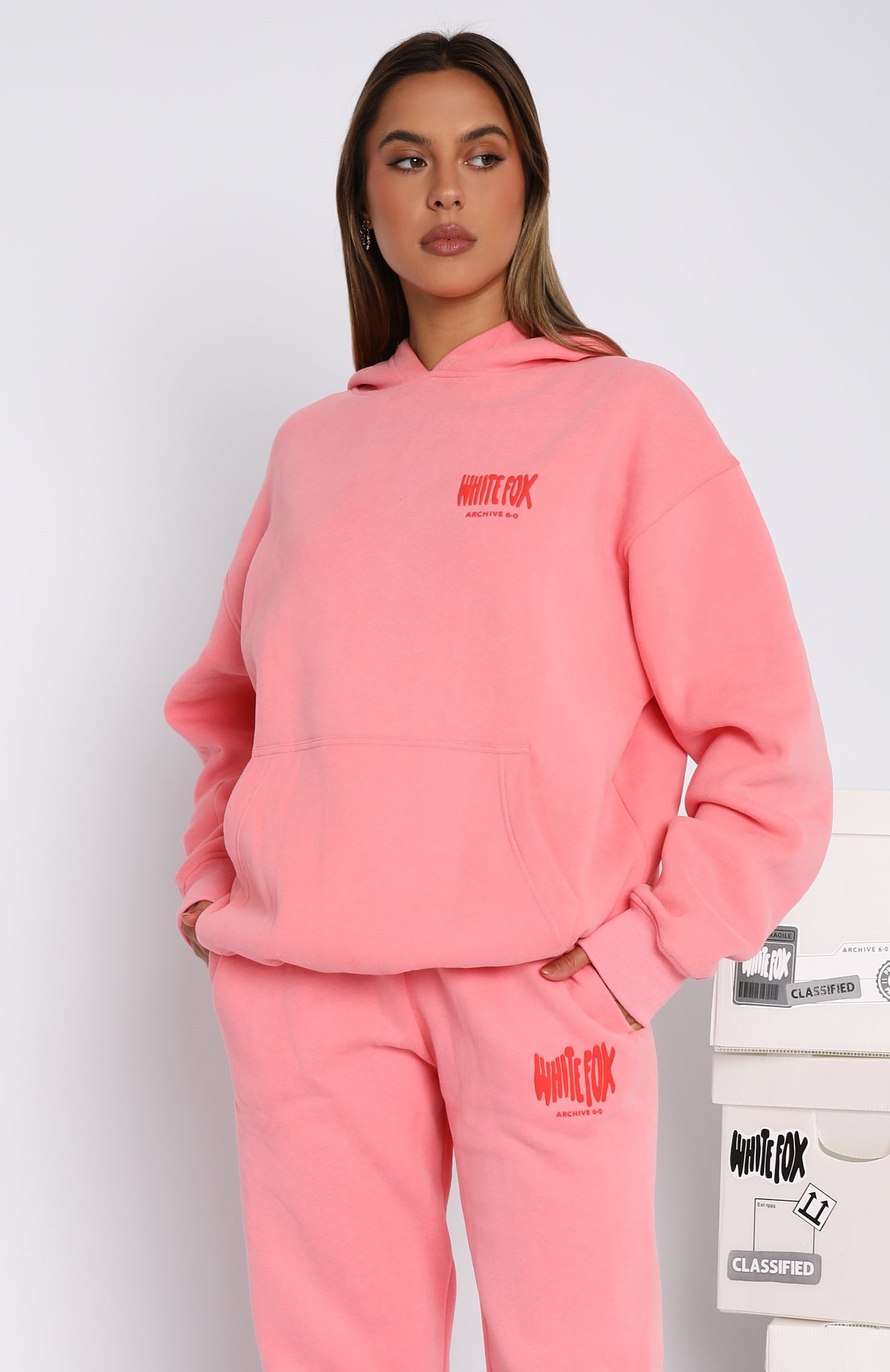 Archive 6.0 Oversized Hoodie Melon - WHITE FOX