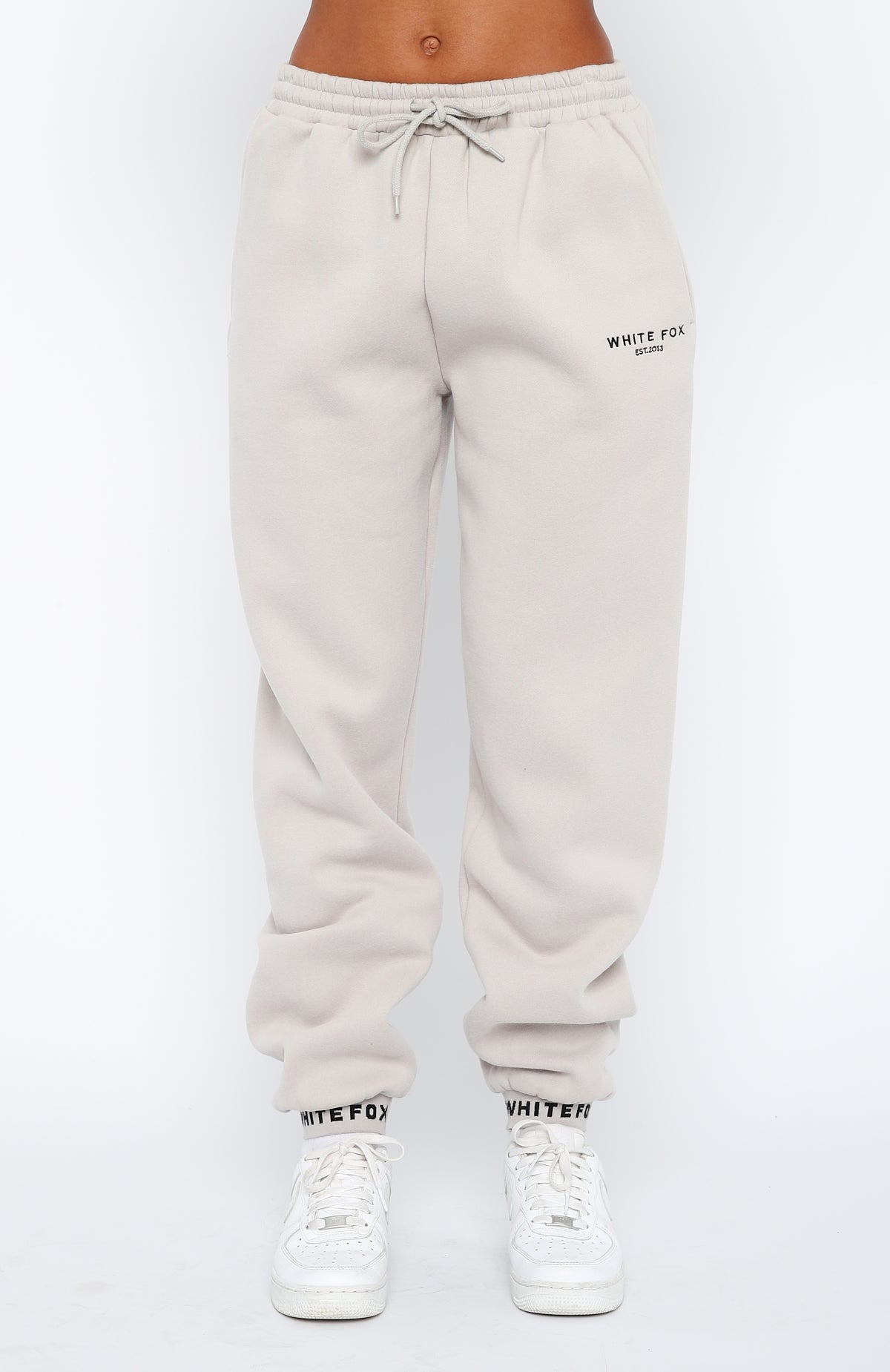 Put It On Repeat Sweatpants Lunar - WHITE FOX