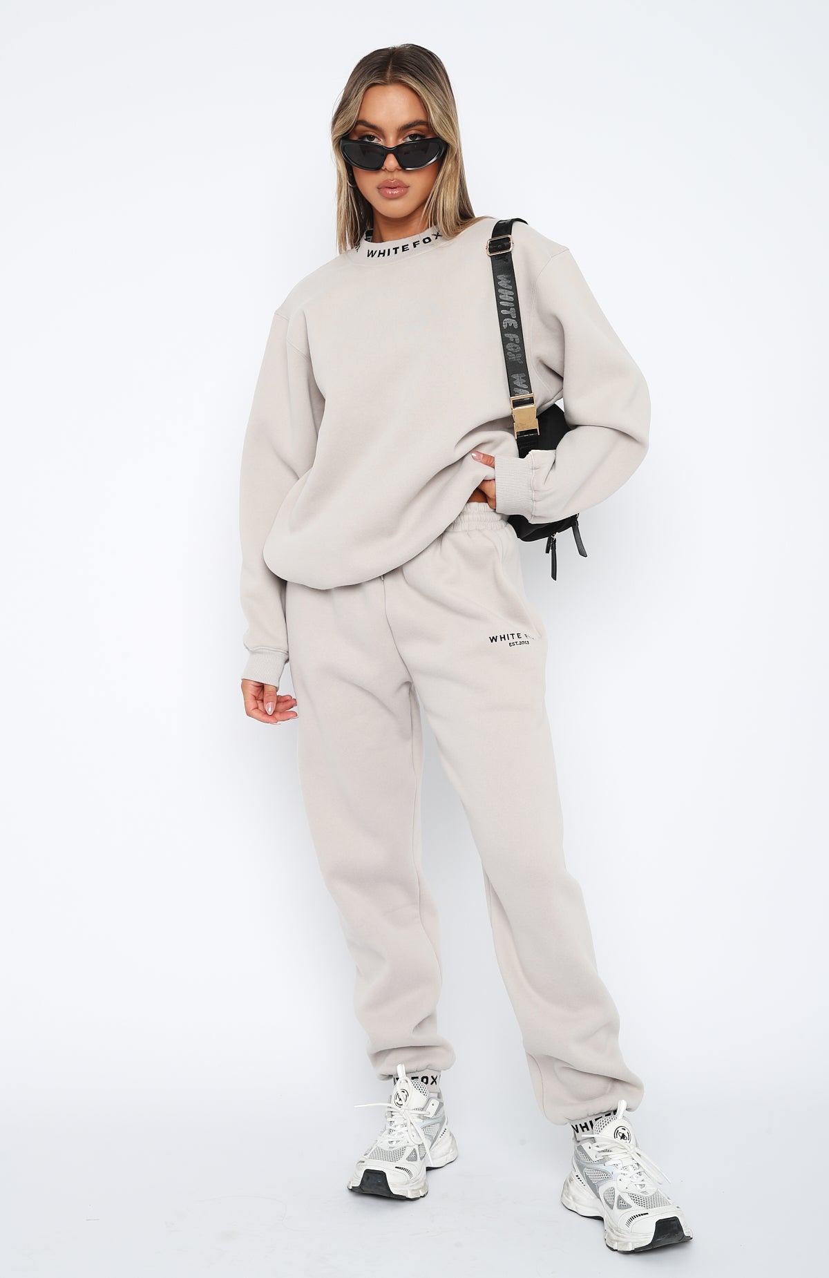 Put It On Repeat Sweatpants Lunar - WHITE FOX