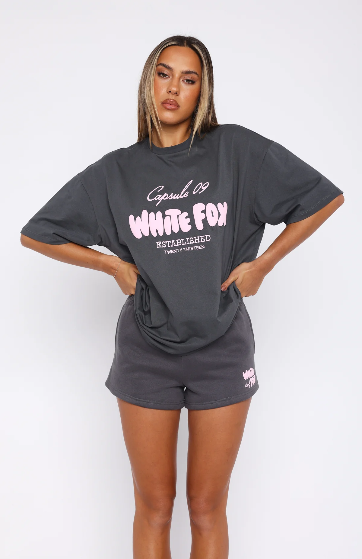 Capsule 9 Star Of The Moment Lounge Shorts Volcanic - WHITE FOX