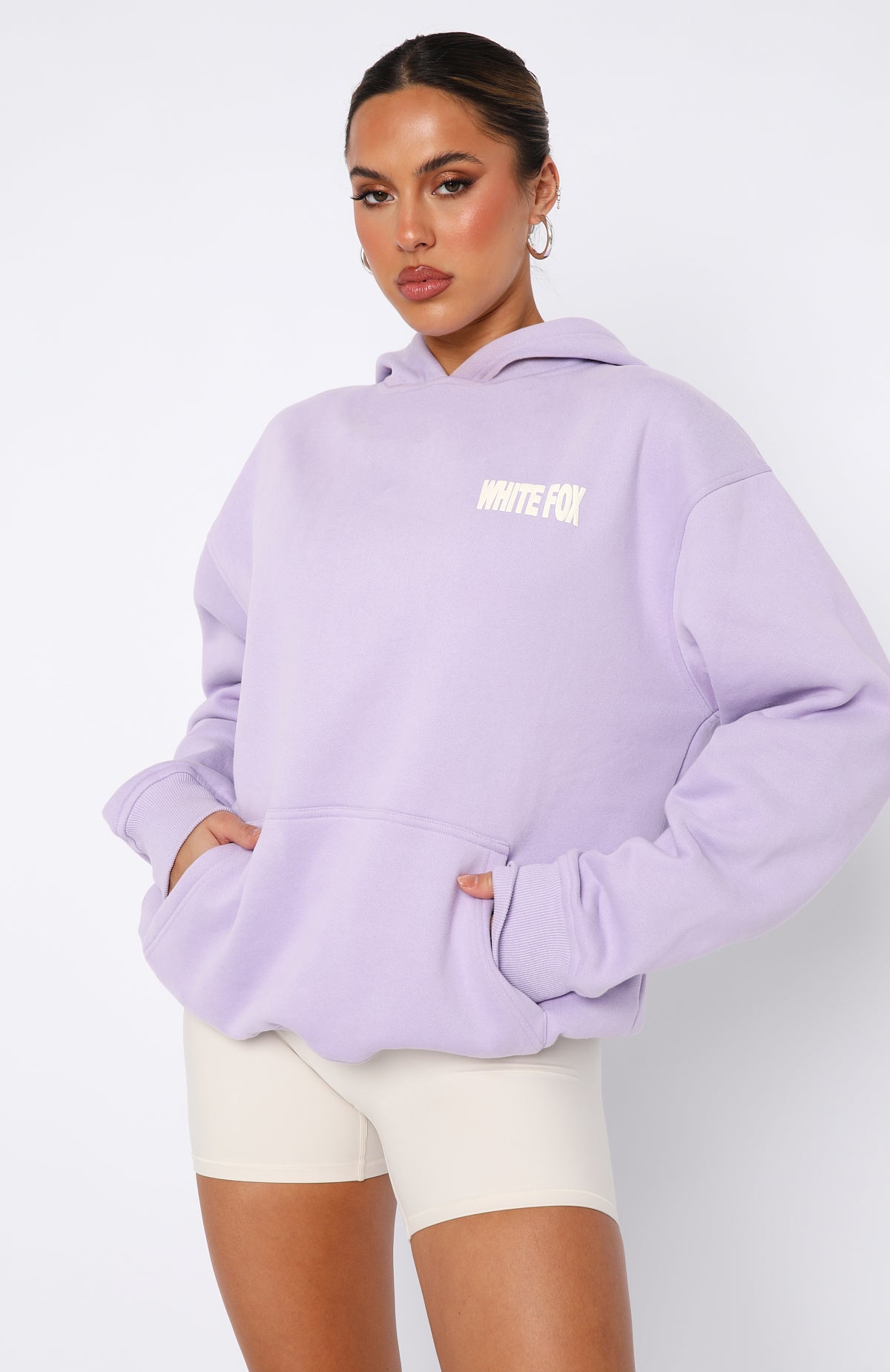 Major Moves Oversized Hoodie Lilac - WHITE FOX