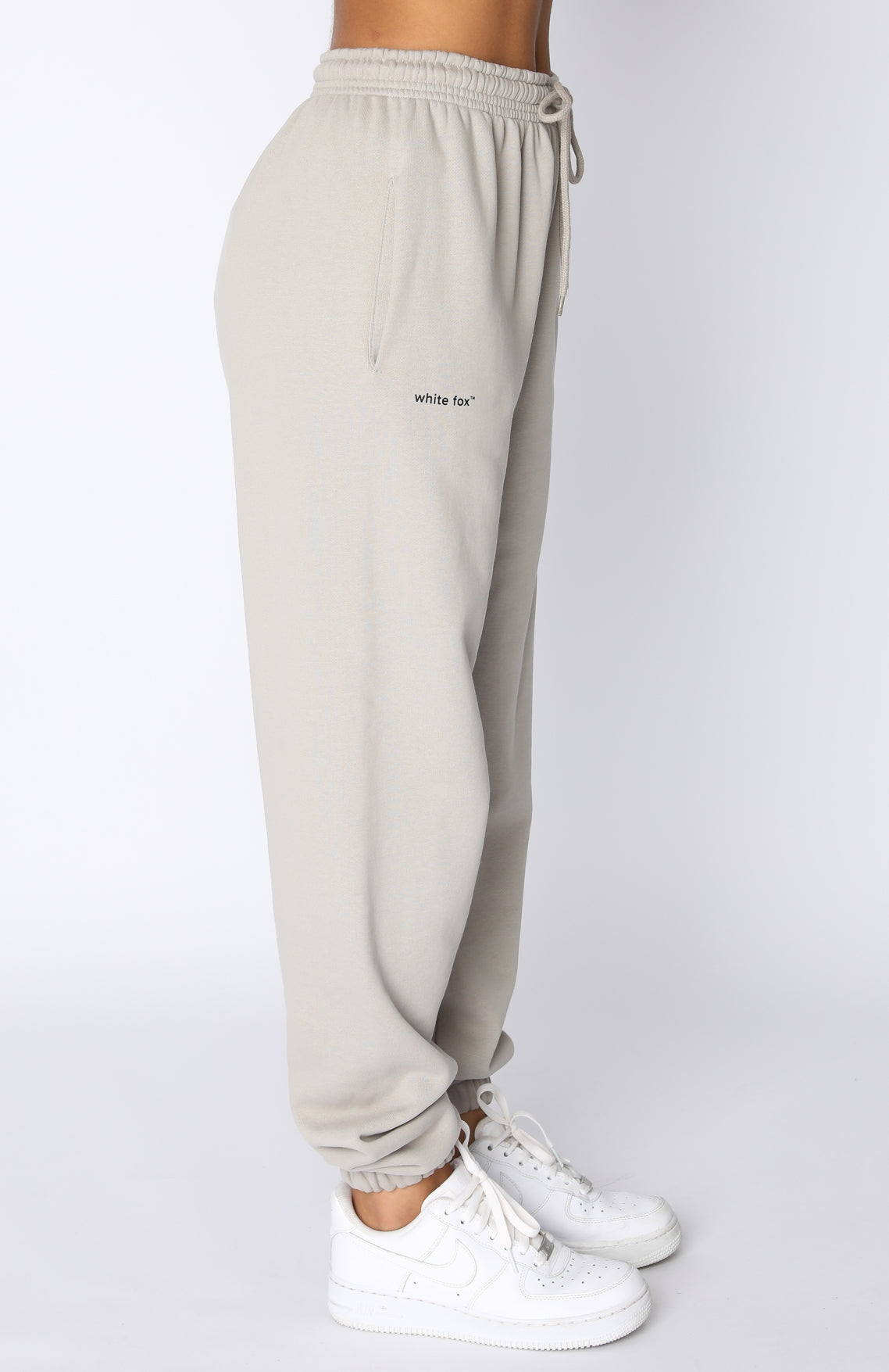 Not An Issue Sweatpants Mushroom - WHITE FOX