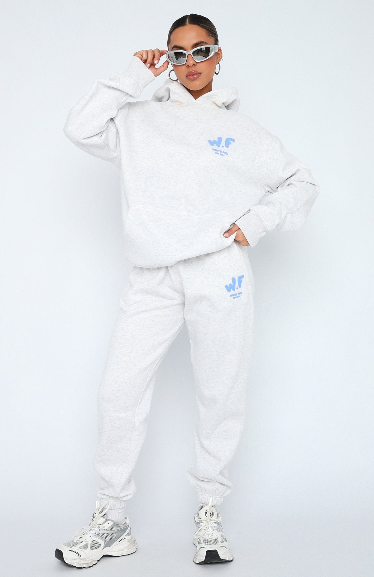 The New Standard Sweatpants Grey Marle - WHITE FOX