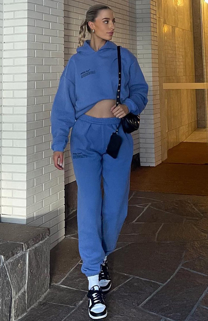 Do The Most Sweatpants Dusk Blue - WHITE FOX