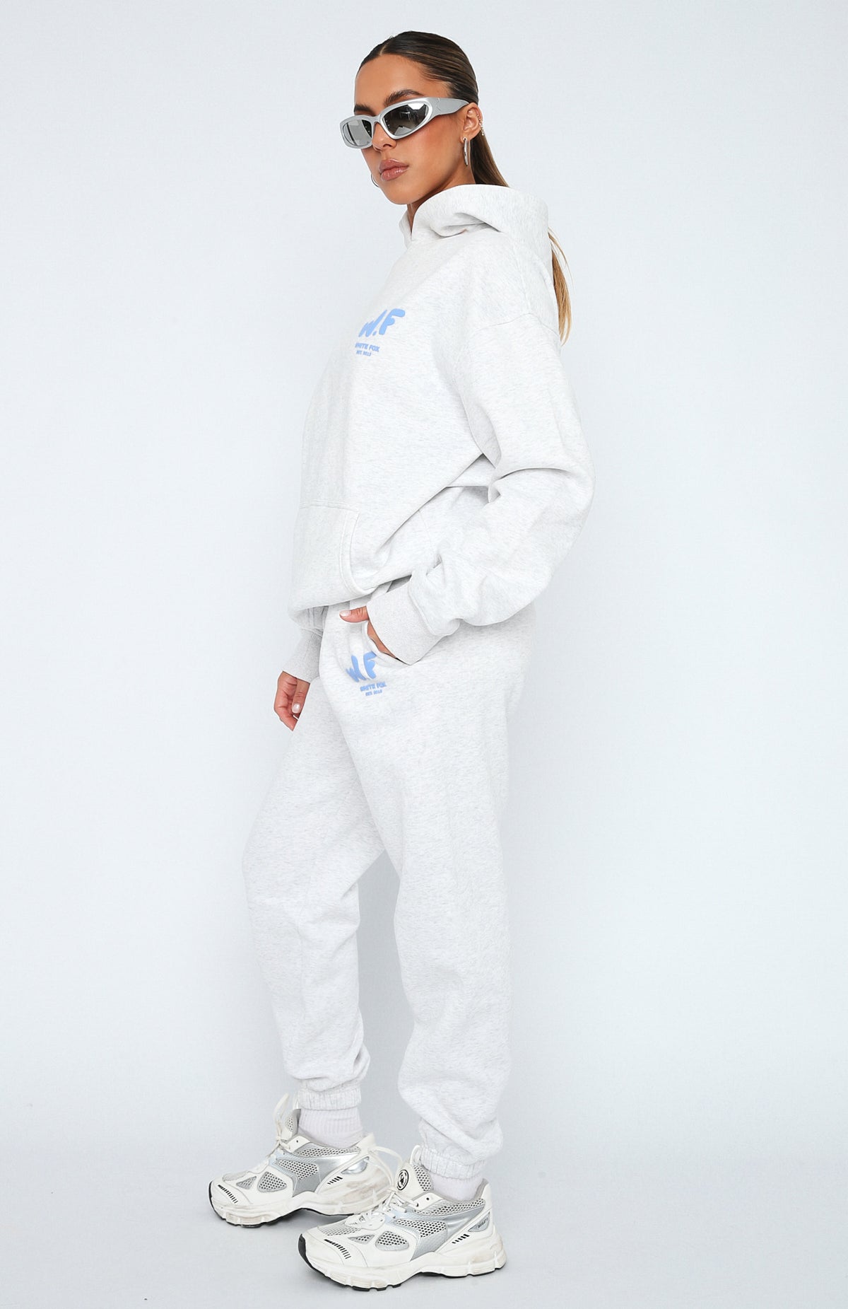 The New Standard Sweatpants Grey Marle - WHITE FOX