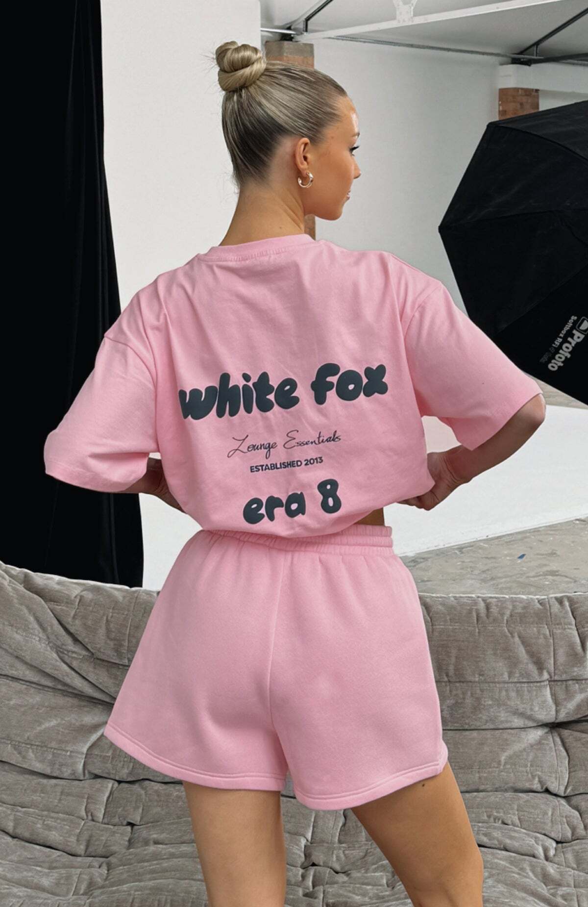 Era 8 Oversized Tee Marshmallow - WHITE FOX