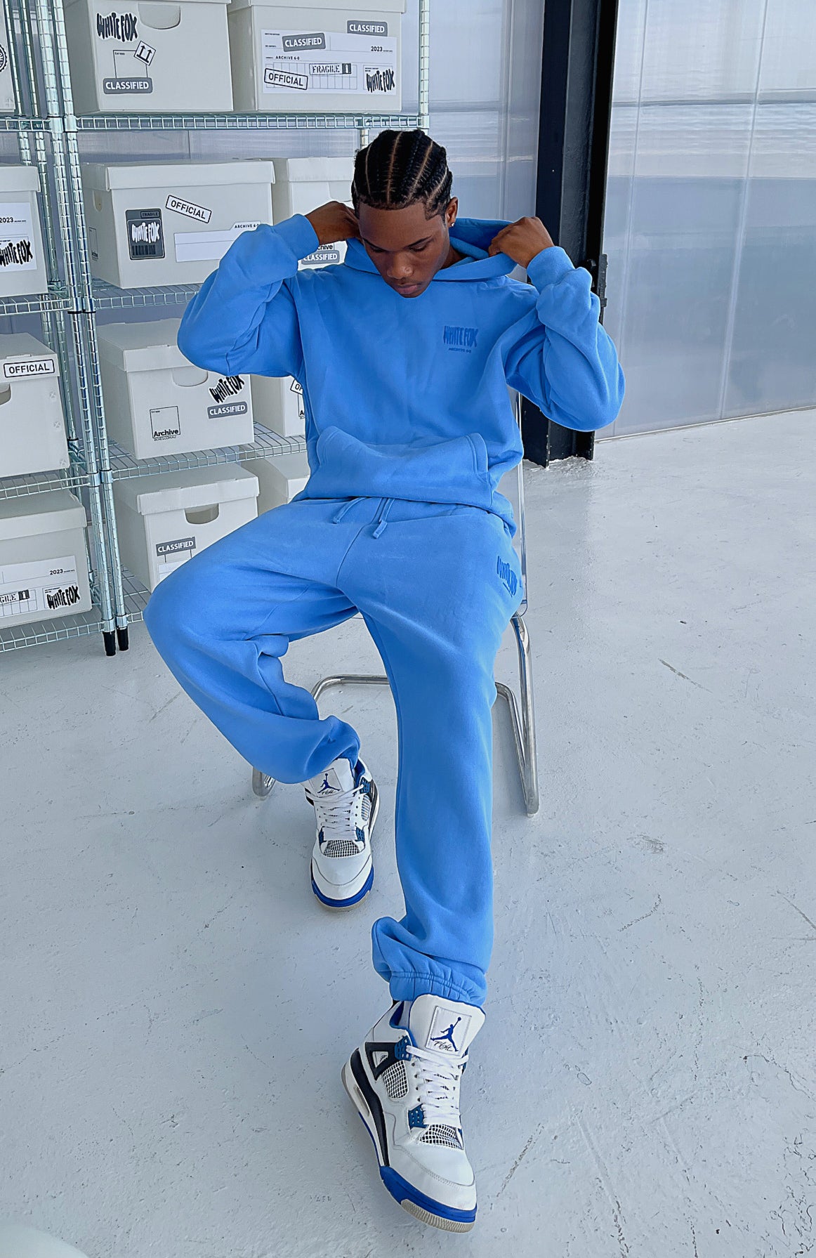 Archive 6.0 Sweatpants Blueberry - WHITE FOX
