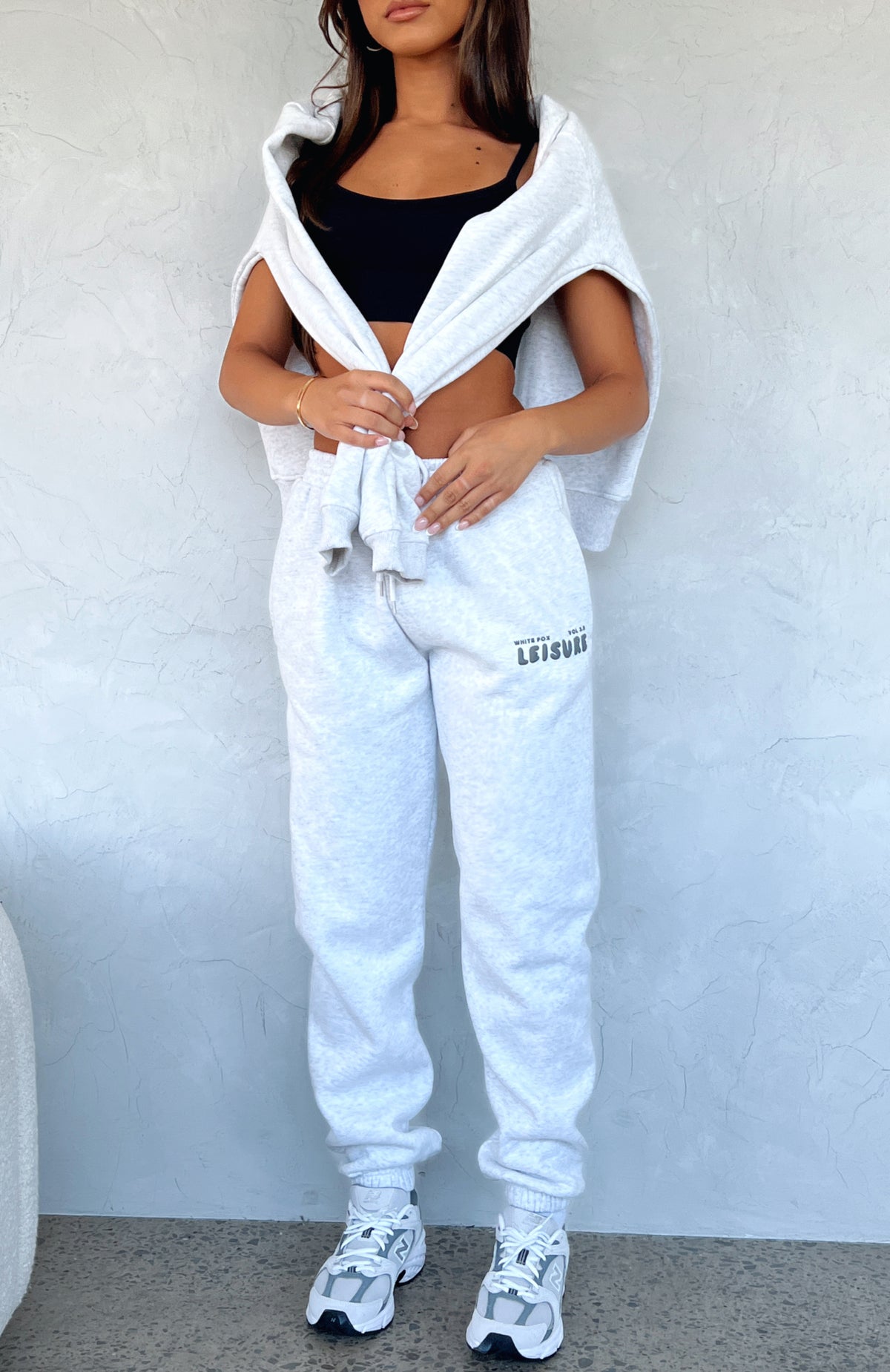 Leisure Series Sweatpants Glacier Grey - WHITE FOX