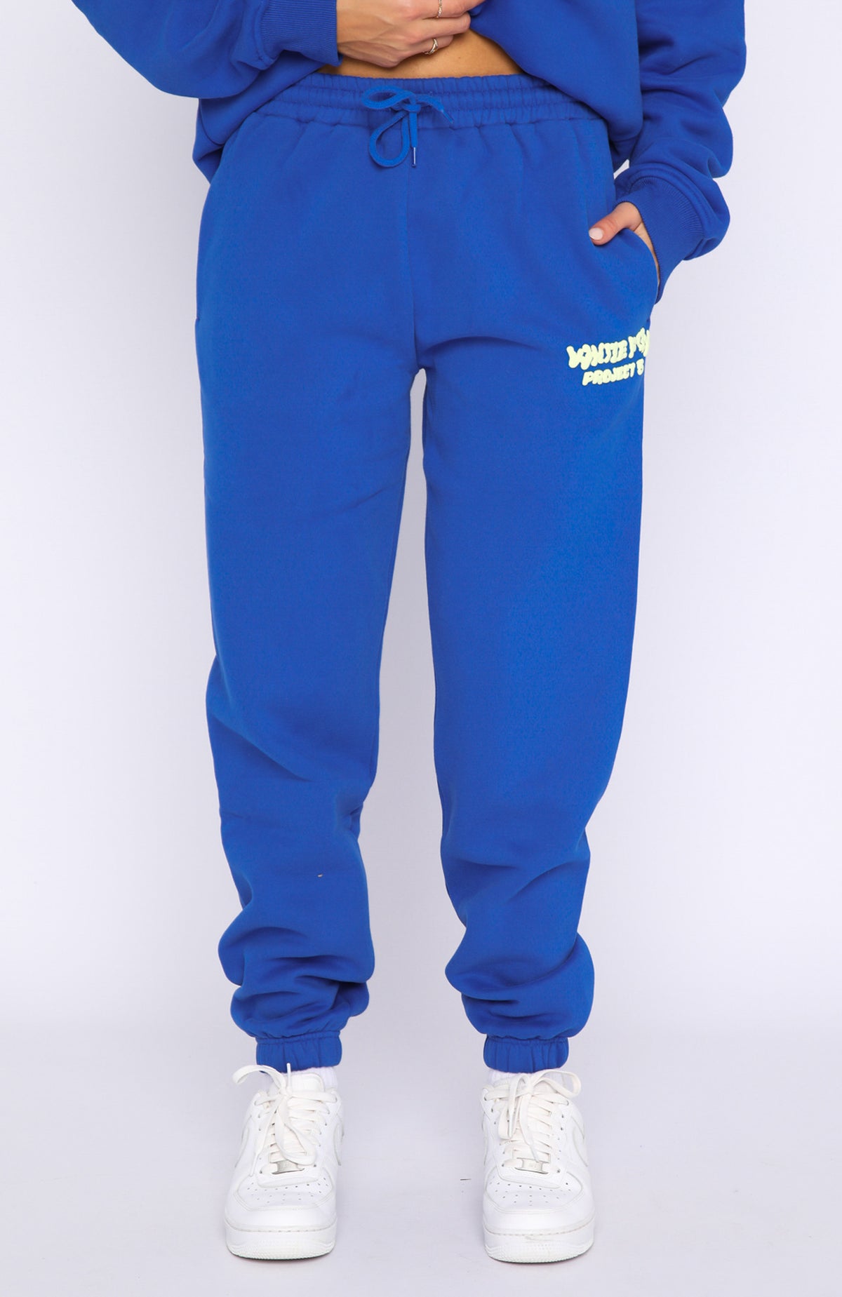 Project 5 Sweatpants Cobalt - WHITE FOX