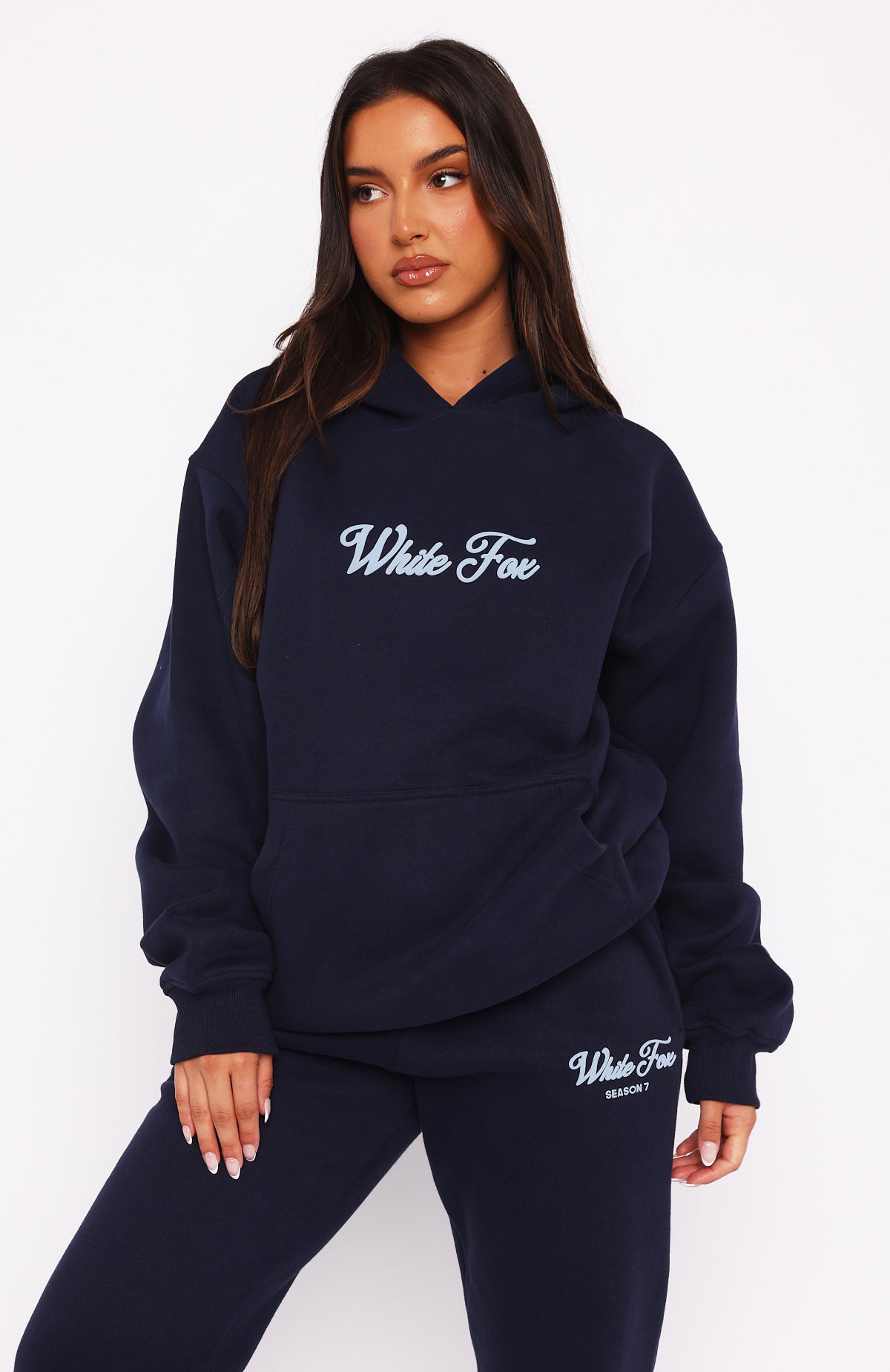 Season 7 Oversized Hoodie Deep Sea - WHITE FOX