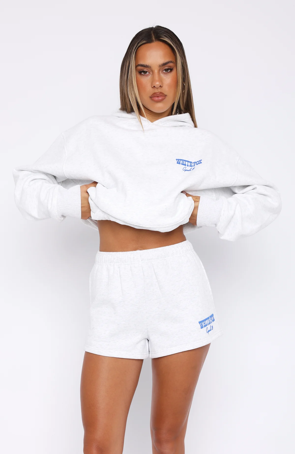 Capsule 9 Western Classic Lounge Shorts Grey Marle - WHITE FOX