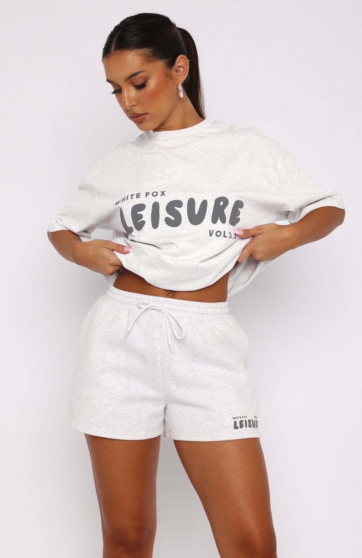 Leisure Series Lounge Shorts Glacier Grey - WHITE FOX