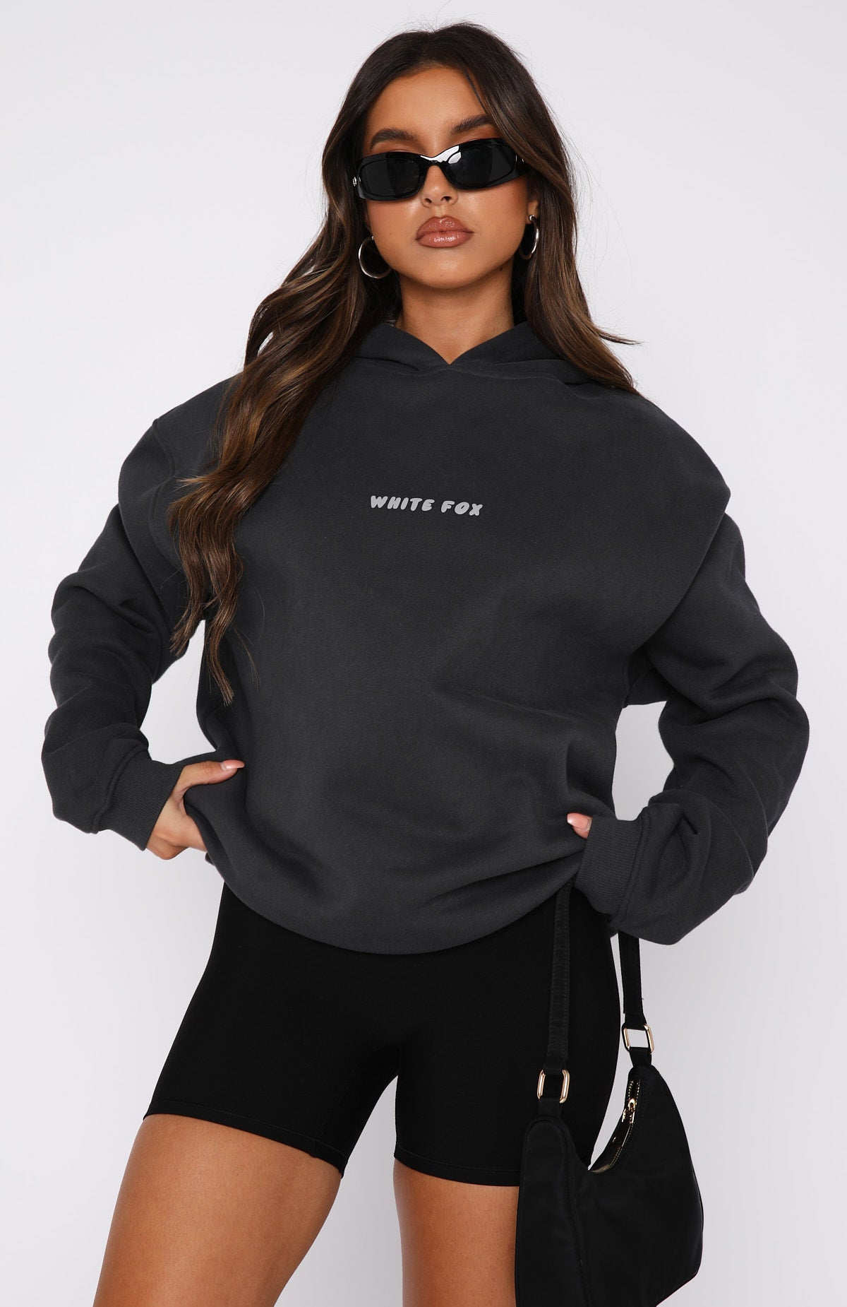 Leisure Series Oversized Hoodie Shadow - WHITE FOX