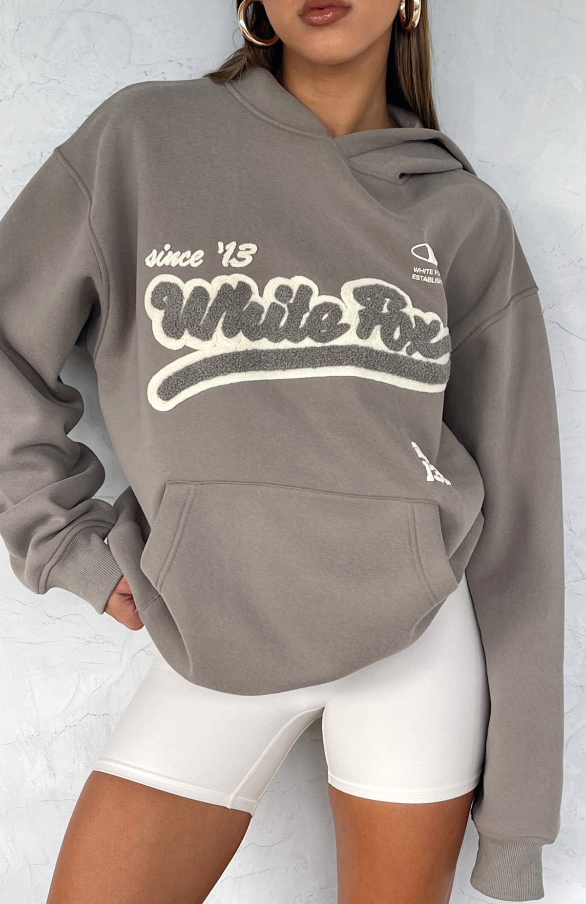 Bring You Around Oversized Hoodie Fawn - WHITE FOX