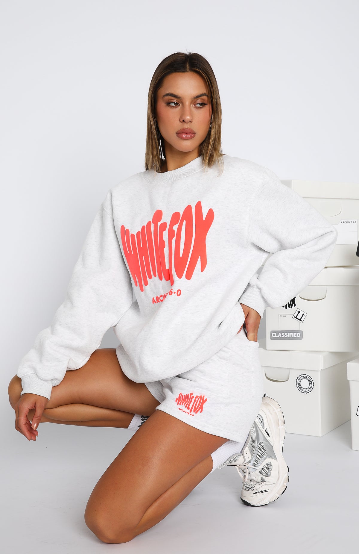 Archive 6.0 Oversized Sweater Cloudburst - WHITE FOX