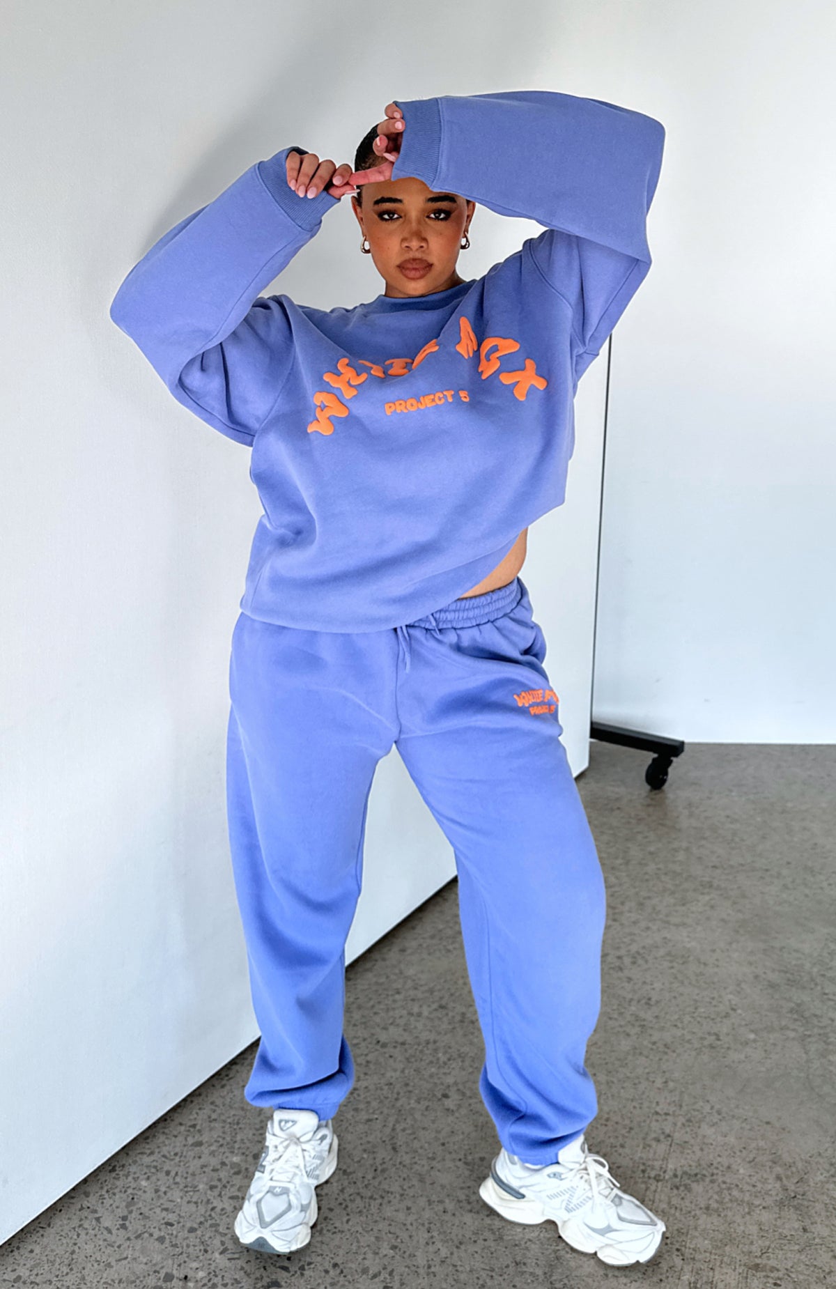 Project 5 Sweatpants Grape - WHITE FOX