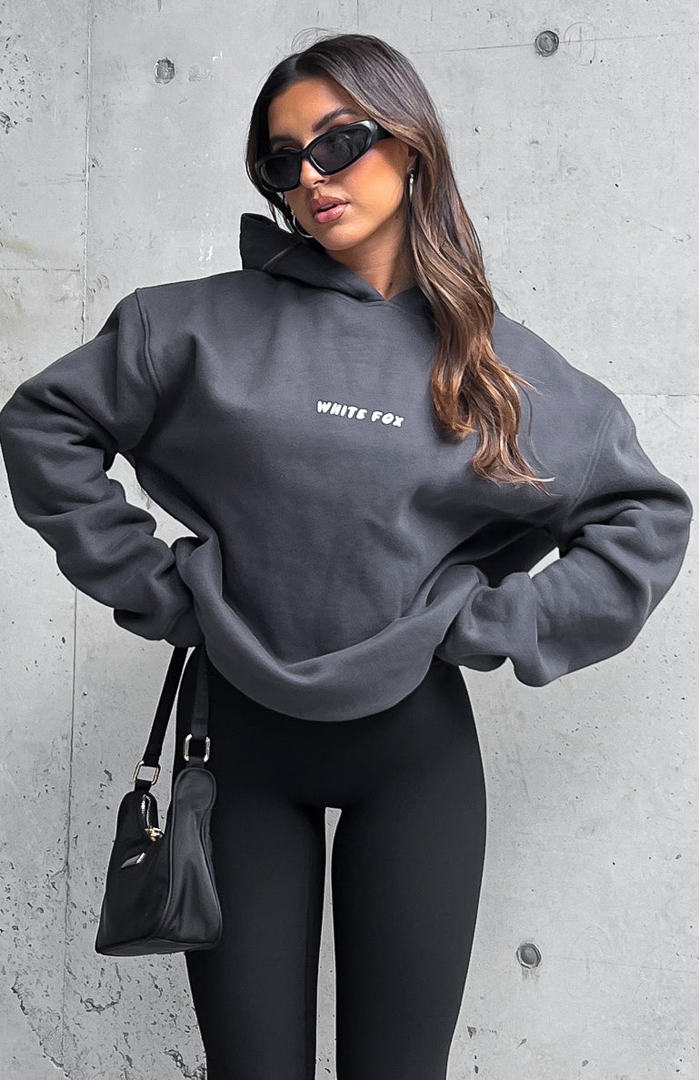 Leisure Series Oversized Hoodie Shadow - WHITE FOX