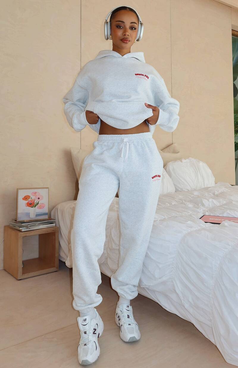 Lucky Thirteen Cheyenne Sweatpants Grey Marle - WHITE FOX
