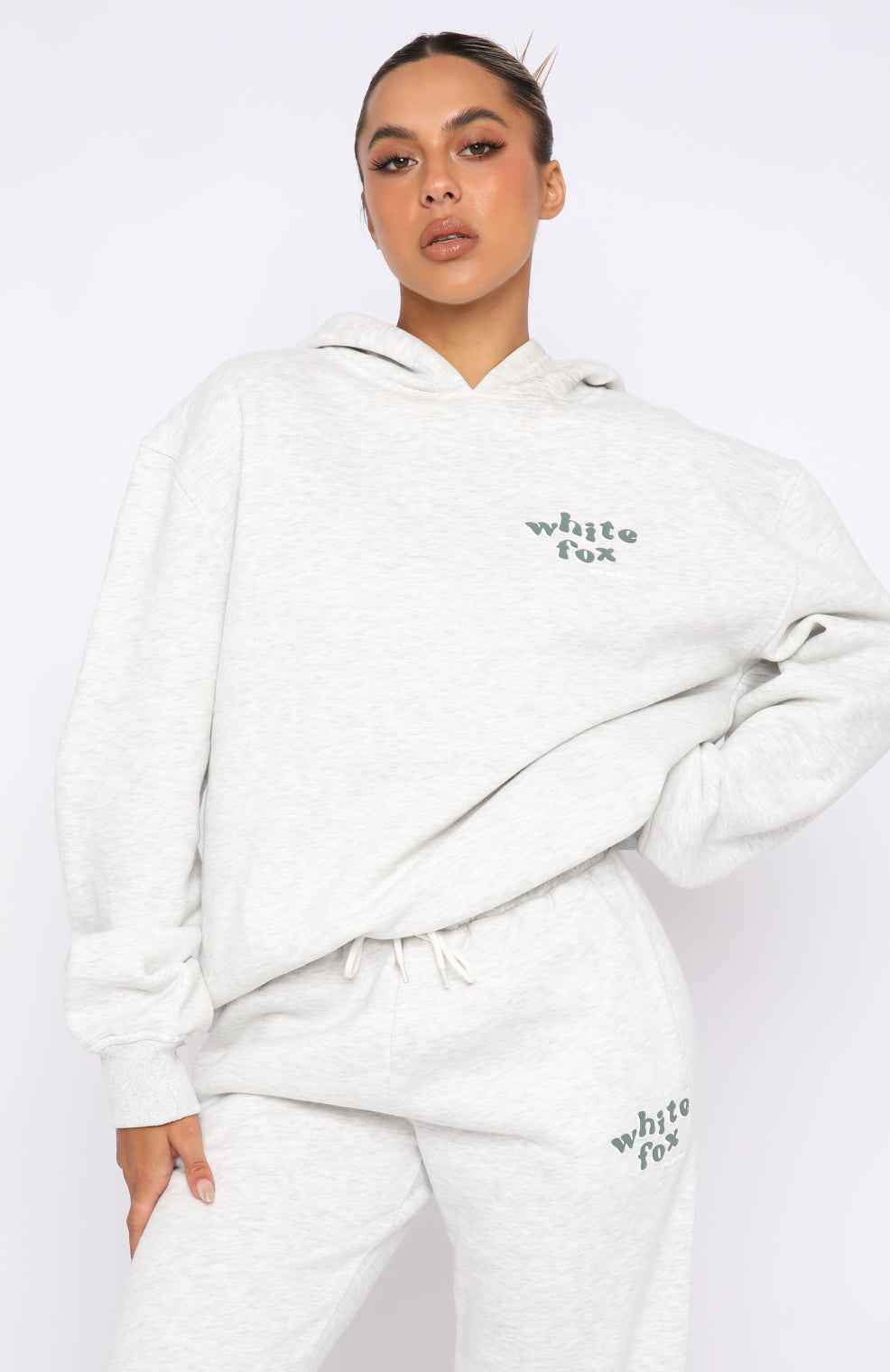 4th Edition Oversized Hoodie Smoke - WHITE FOX
