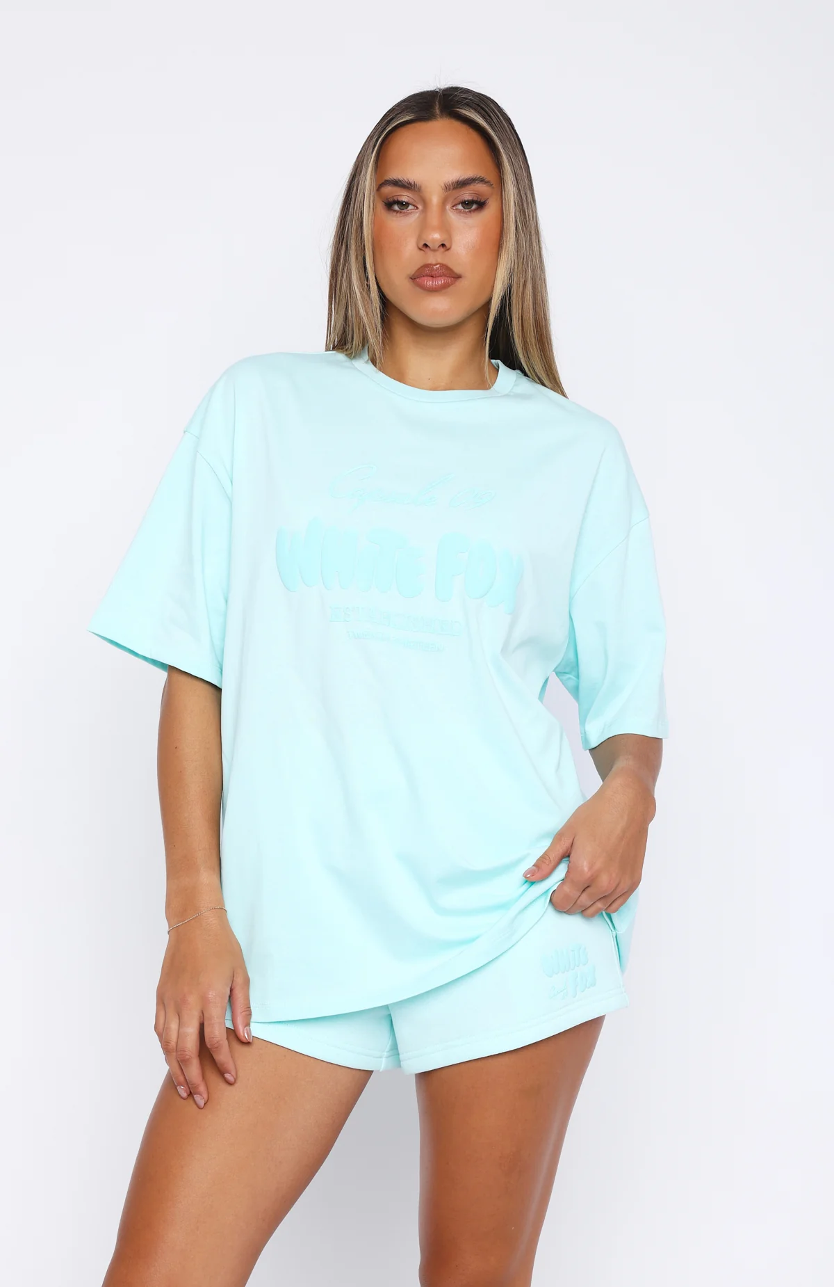 Capsule 9 Star Of The Moment Oversized Tee Mint - WHITE FOX