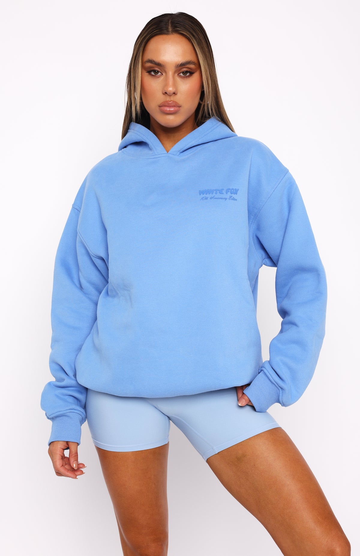 10th Anniversary Edition Oversized Hoodie Blueberry - WHITE FOX