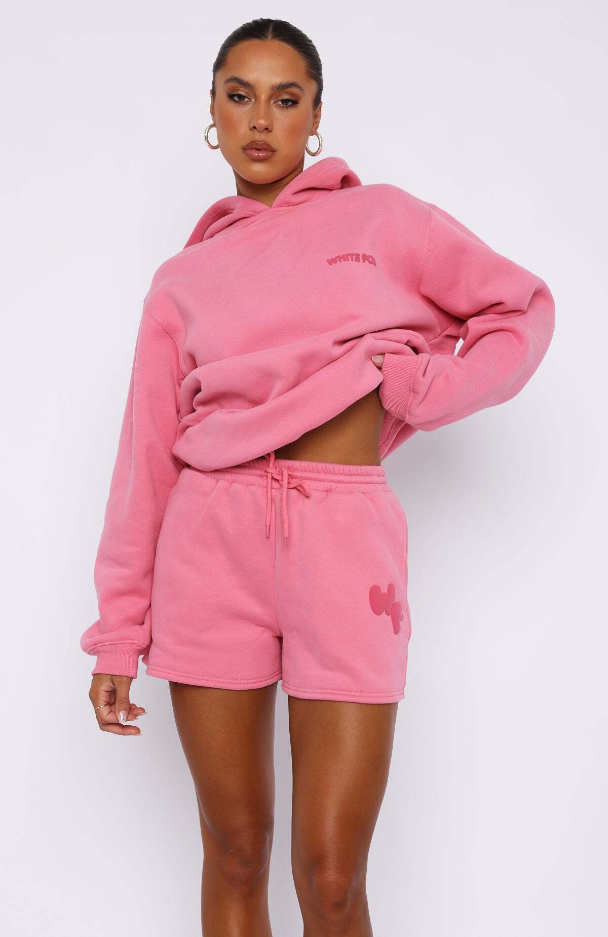 I'm Glad Lounge Shorts Pink - WHITE FOX