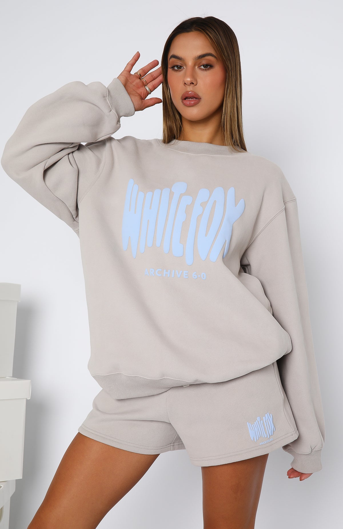 Archive 6.0 Oversized Sweater Dove - WHITE FOX