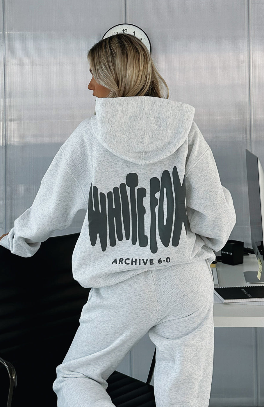 Archive 6.0 Oversized Hoodie Haze - WHITE FOX