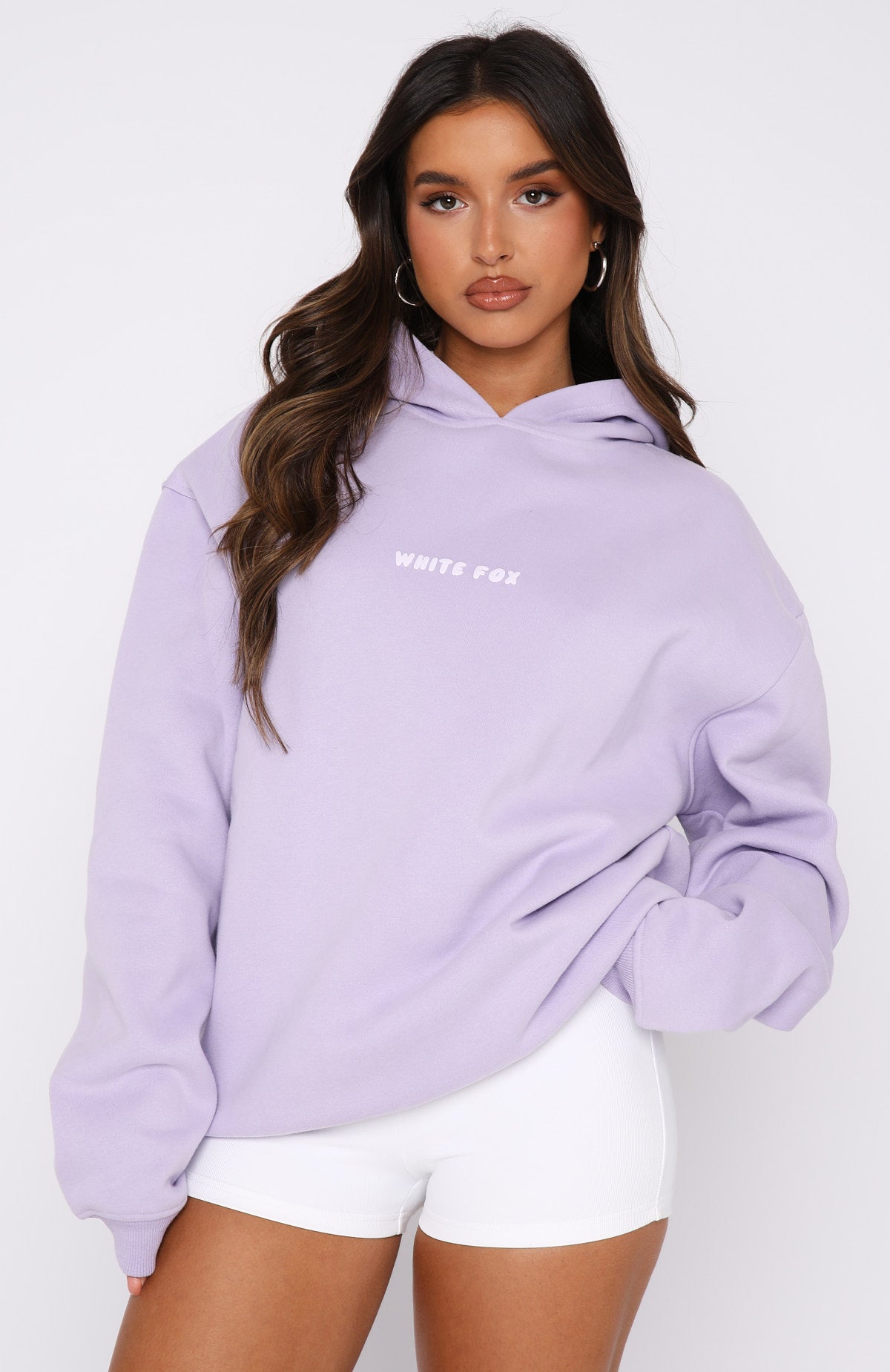 Leisure Series Oversized Hoodie Lavender - WHITE FOX