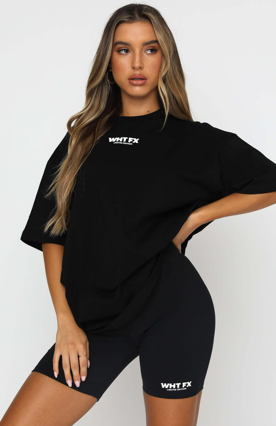 No Afterthought Tee Black - WHITE FOX