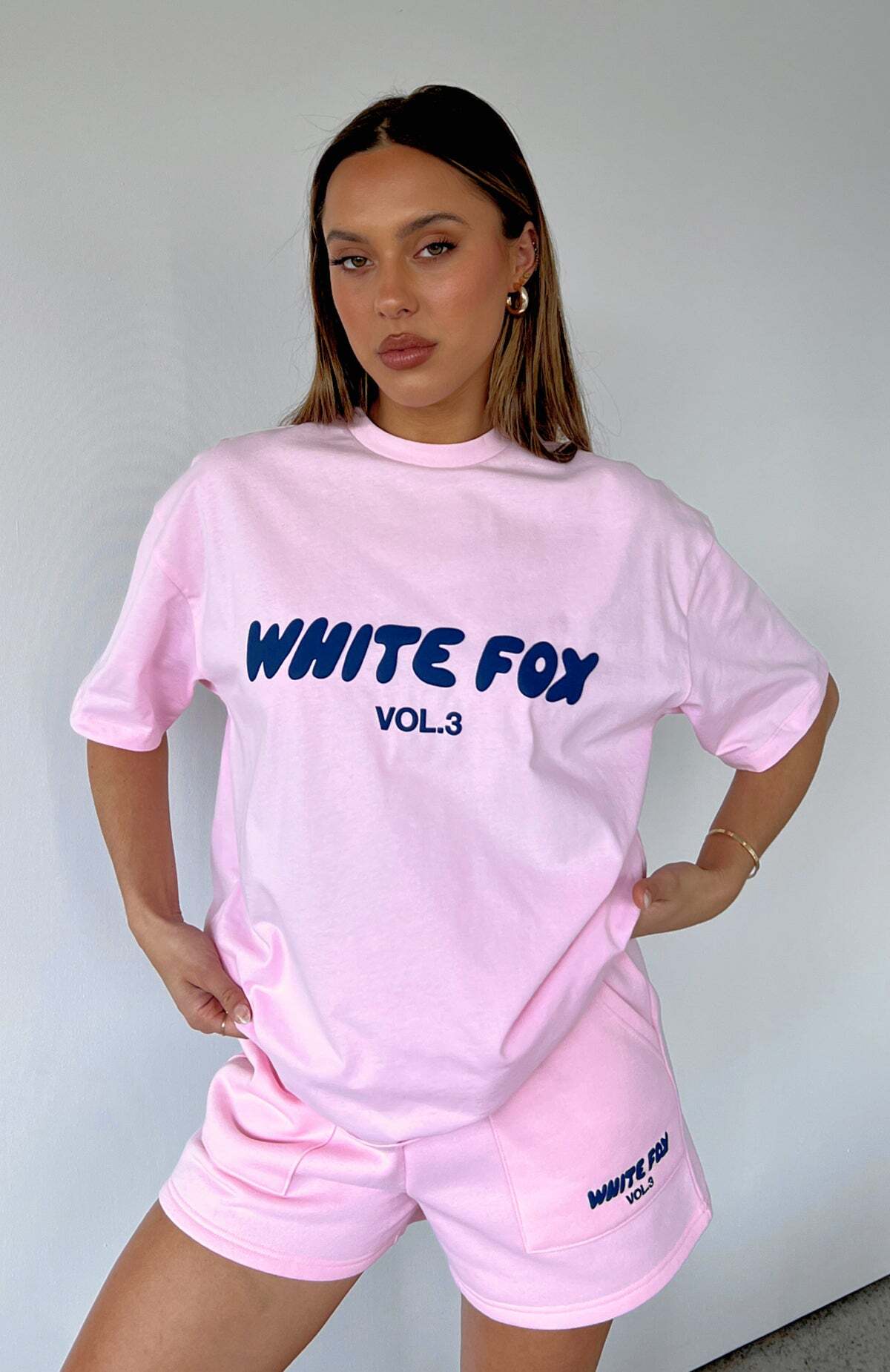 Offstage Lounge Shorts Posy Pink - WHITE FOX