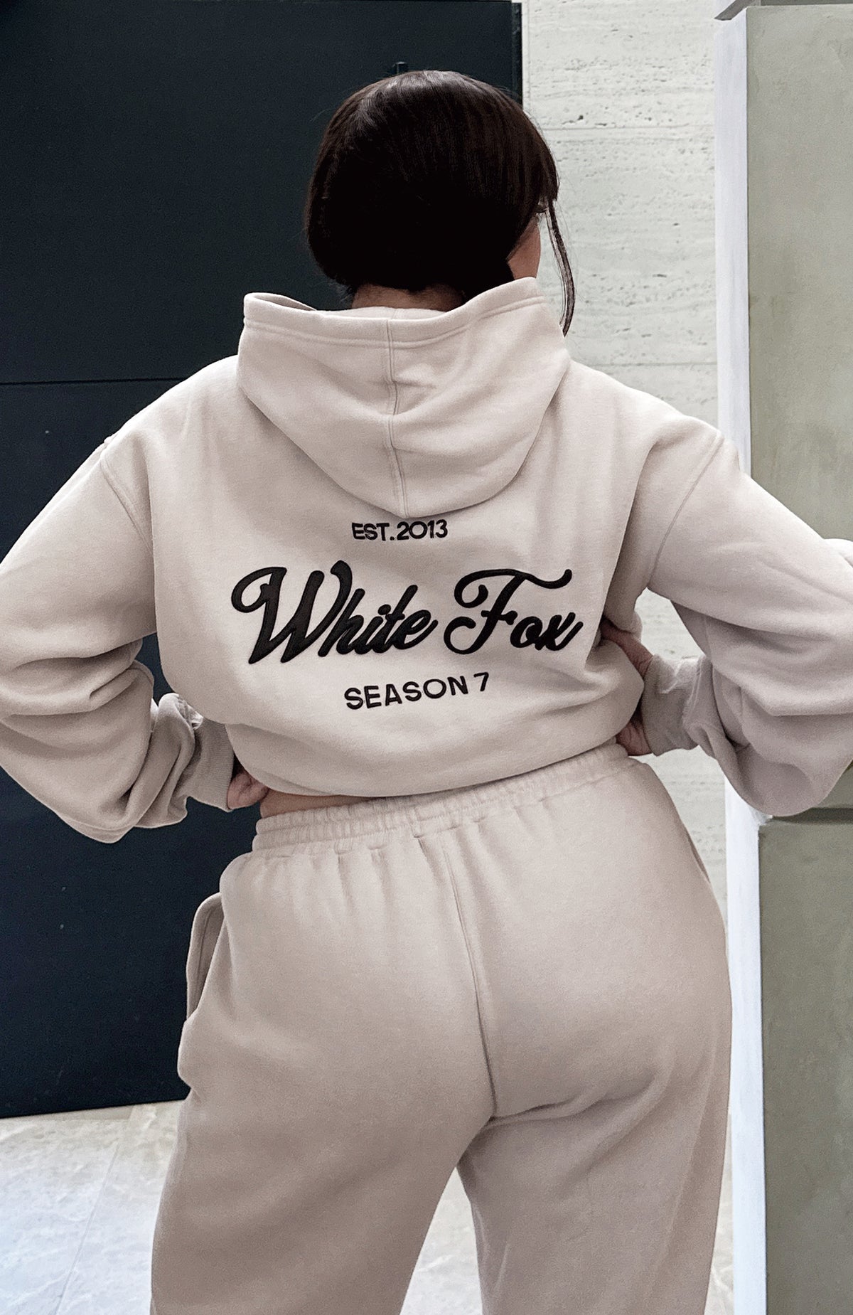 Season 7 Oversized Hoodie Overcast - WHITE FOX