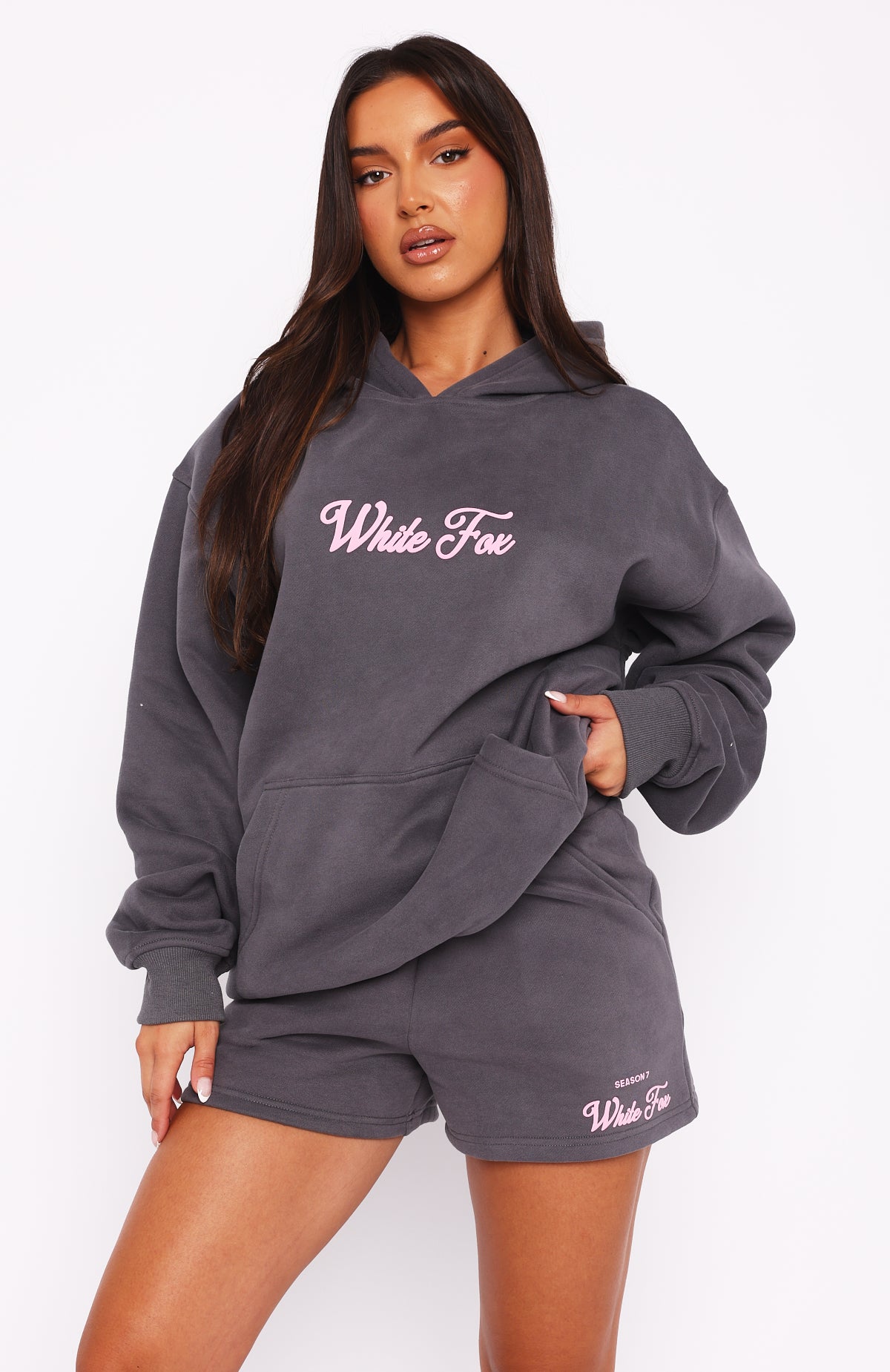Season 7 Oversized Hoodie Monument - WHITE FOX