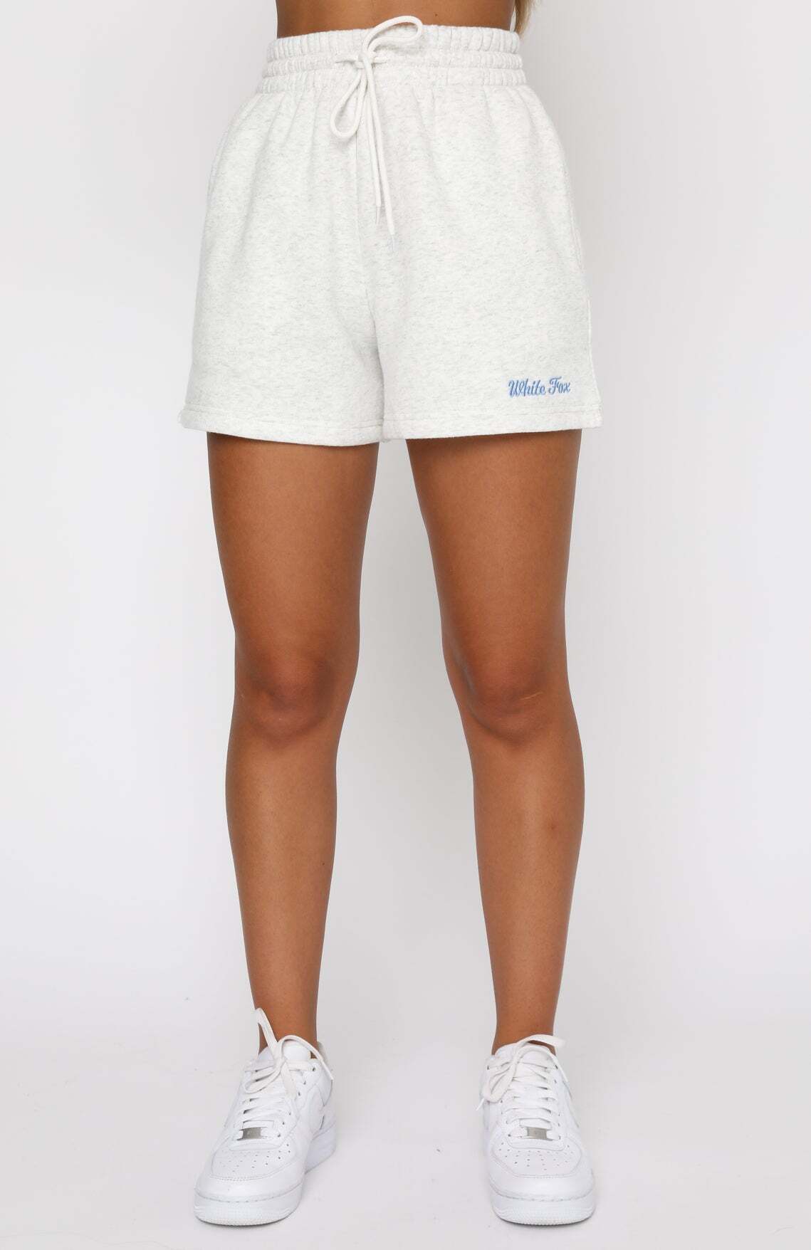 How Could I Forget Lounge Shorts Grey Marle - WHITE FOX