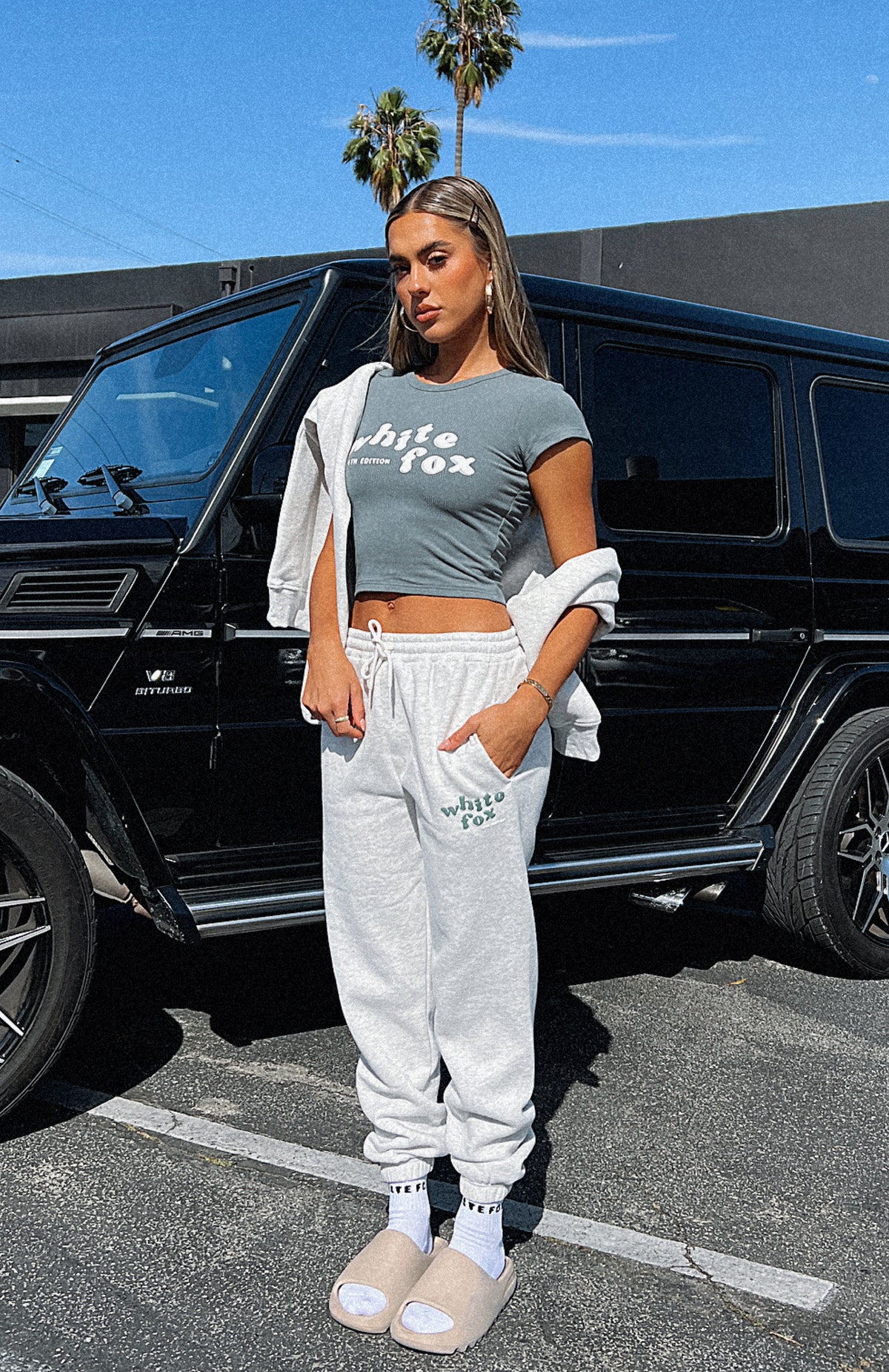 4th Edition Sweatpants Smoke - WHITE FOX