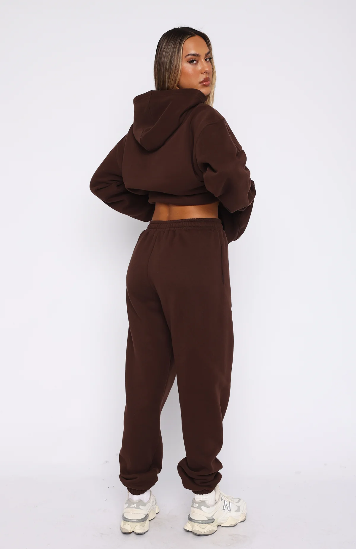 Capsule 9 Catch A Vibe Sweatpants Espresso - WHITE FOX