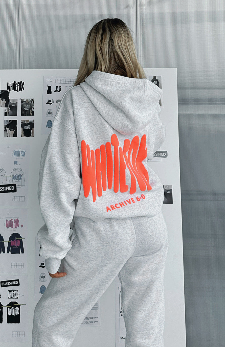 Archive 6.0 Oversized Hoodie Cloudburst - WHITE FOX