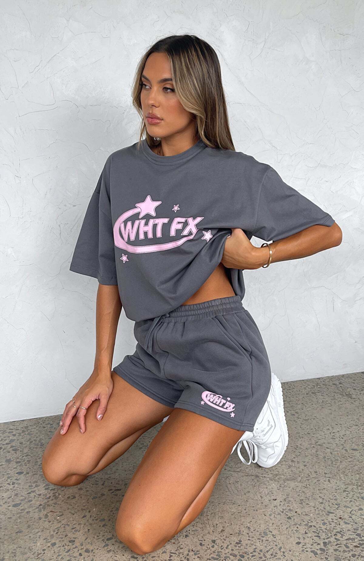 The Main Star Oversized Tee Volcanic - WHITE FOX